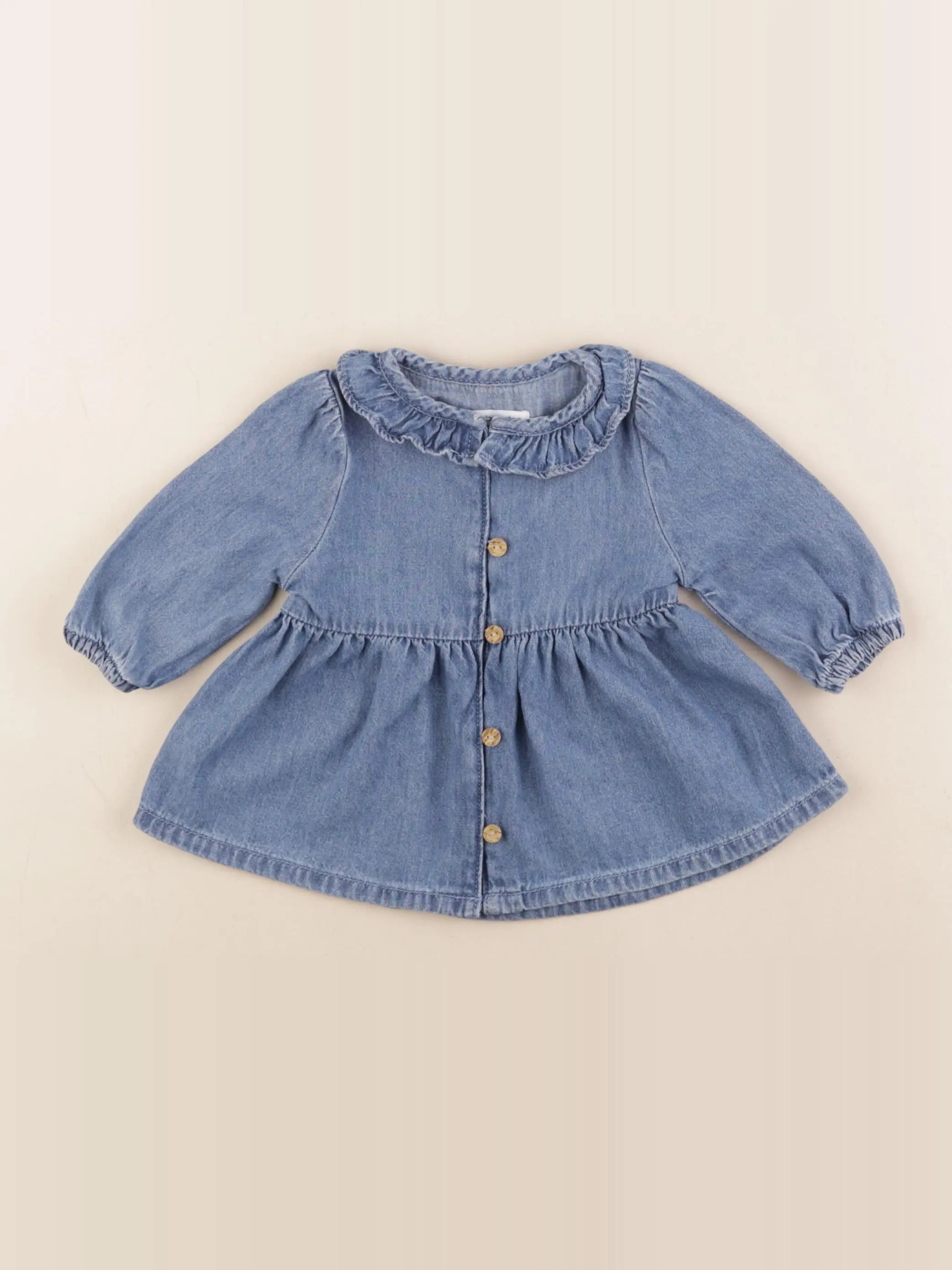 Vertbaudet - robe bleu - 3 mois