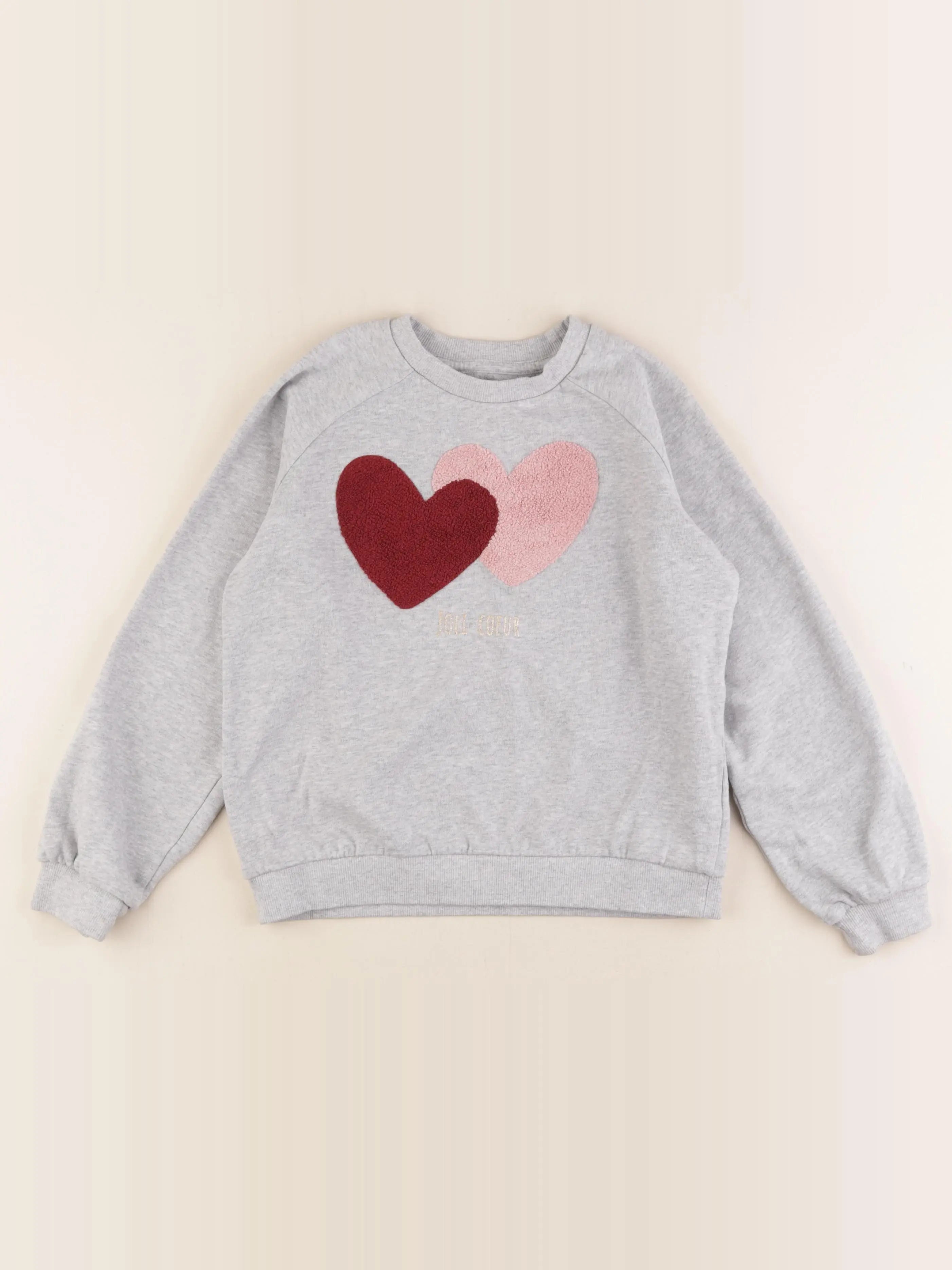 Vertbaudet - sweat gris - 10 ans