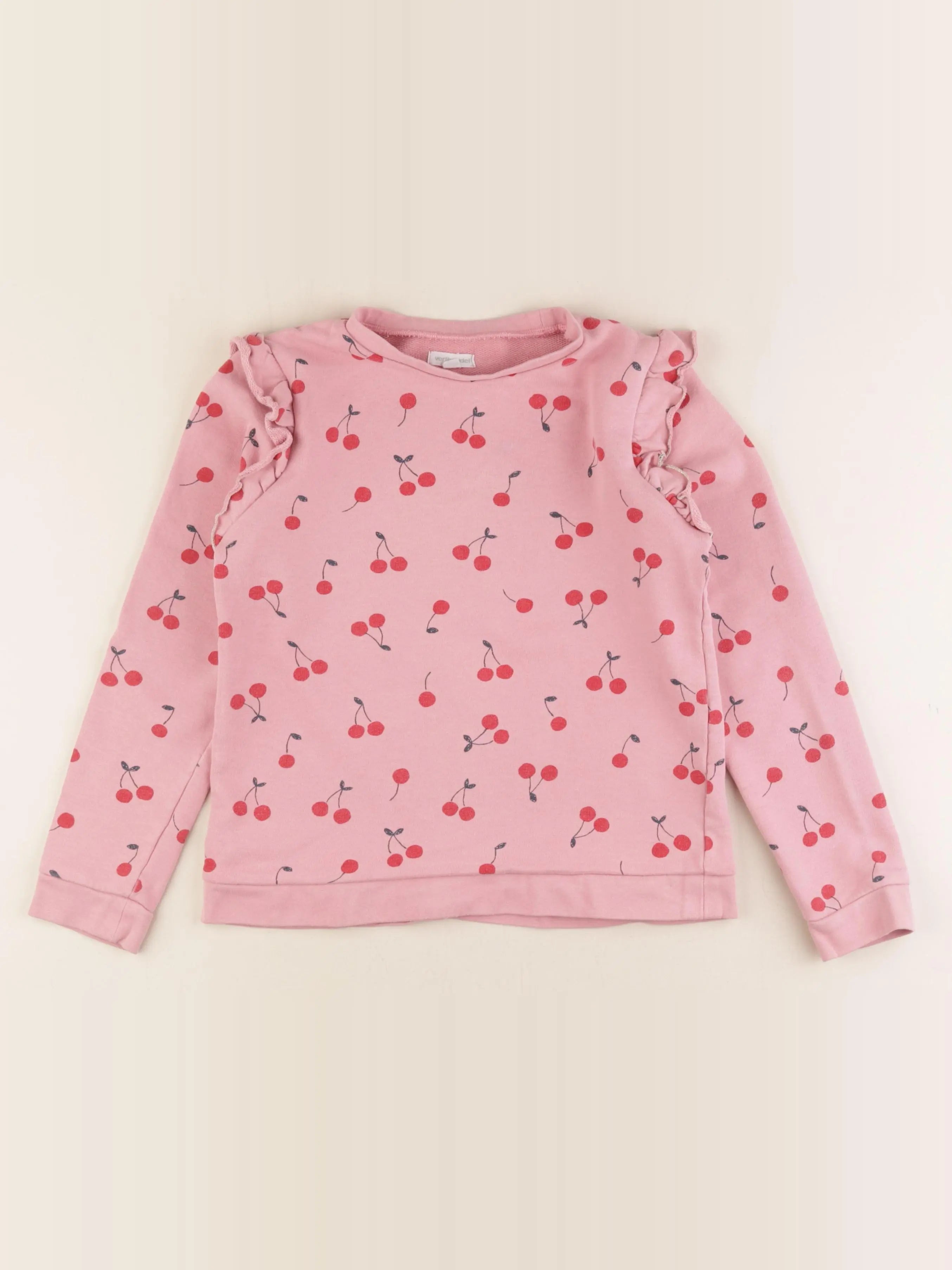 Vertbaudet - sweat rose - 10 ans