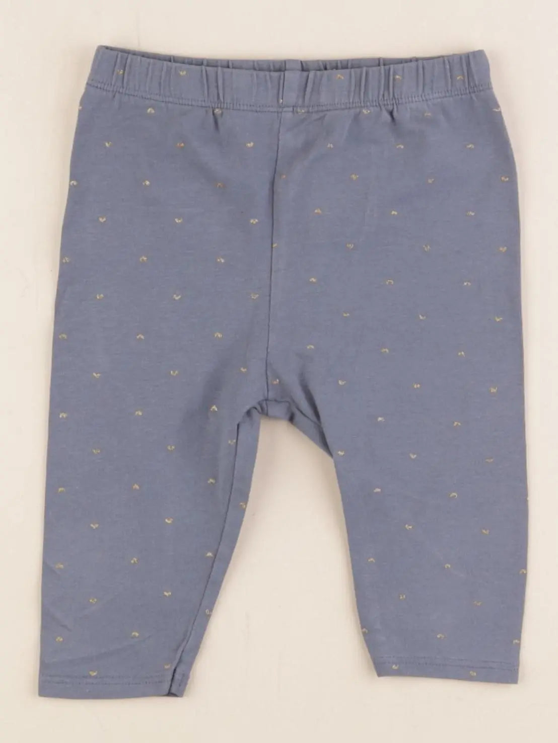 Vertbaudet - legging bleu - 12 mois
