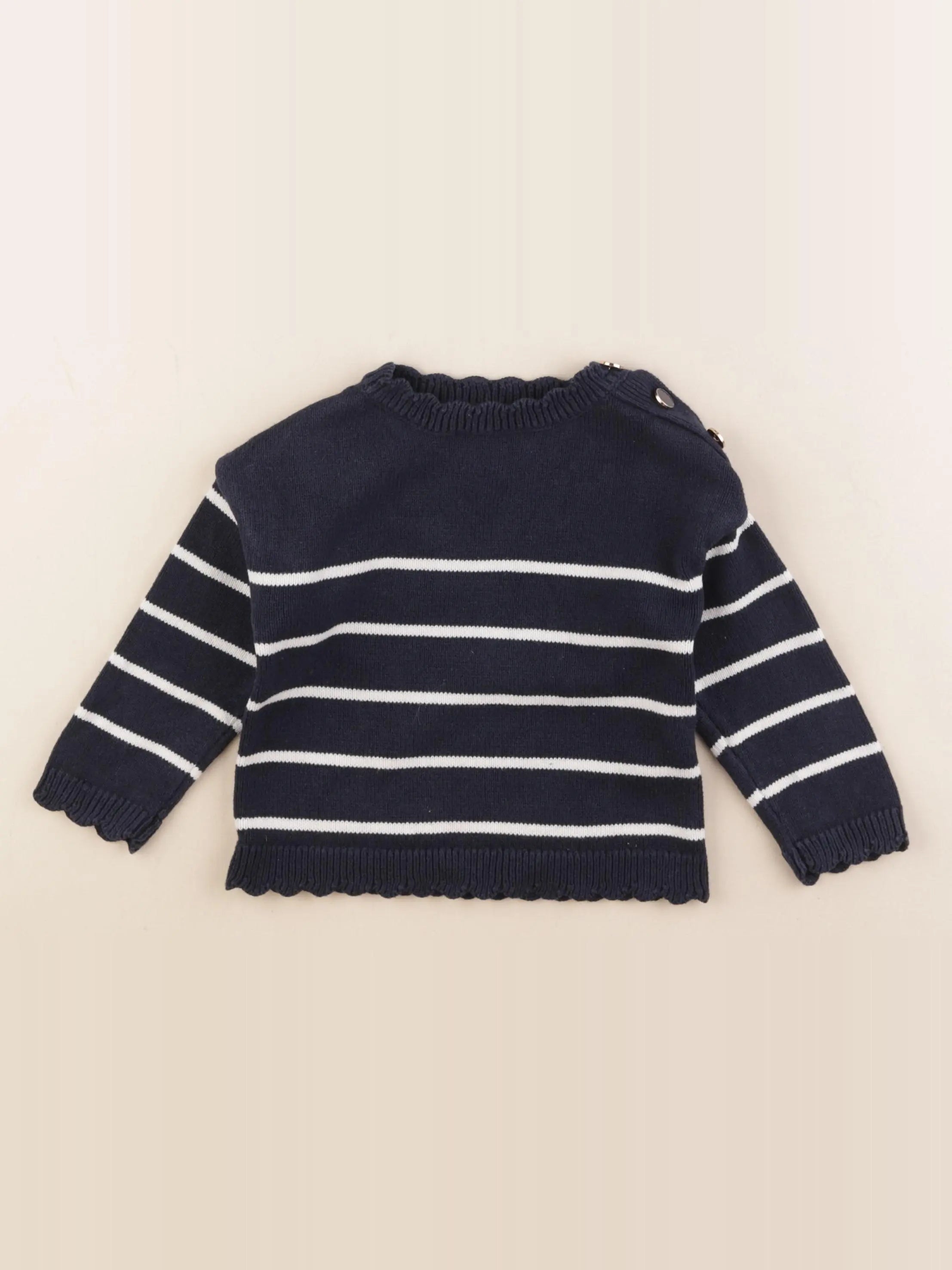 Vertbaudet - pull bleu - 2 ans