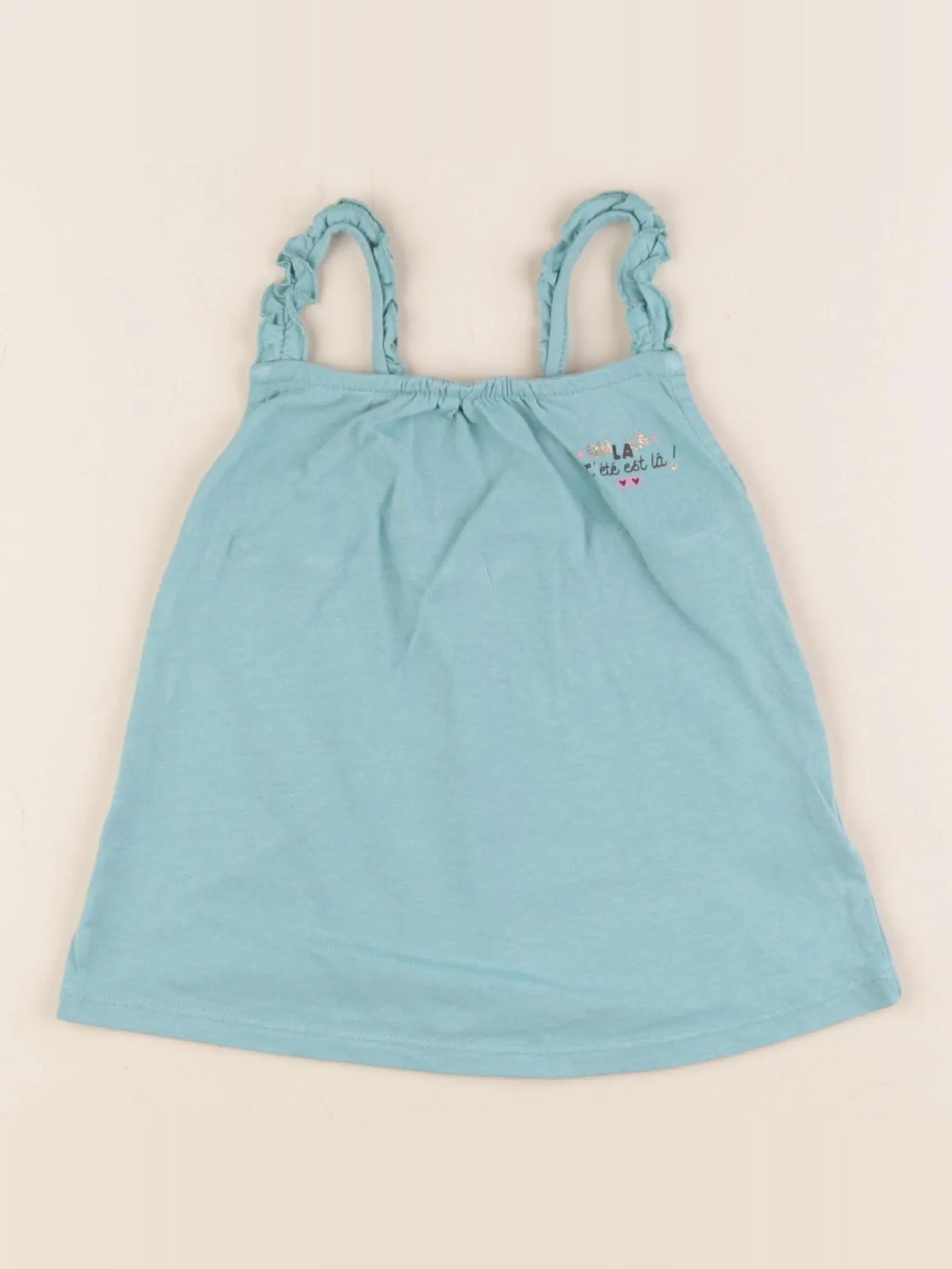 Vertbaudet - débardeur vert - 2 ans