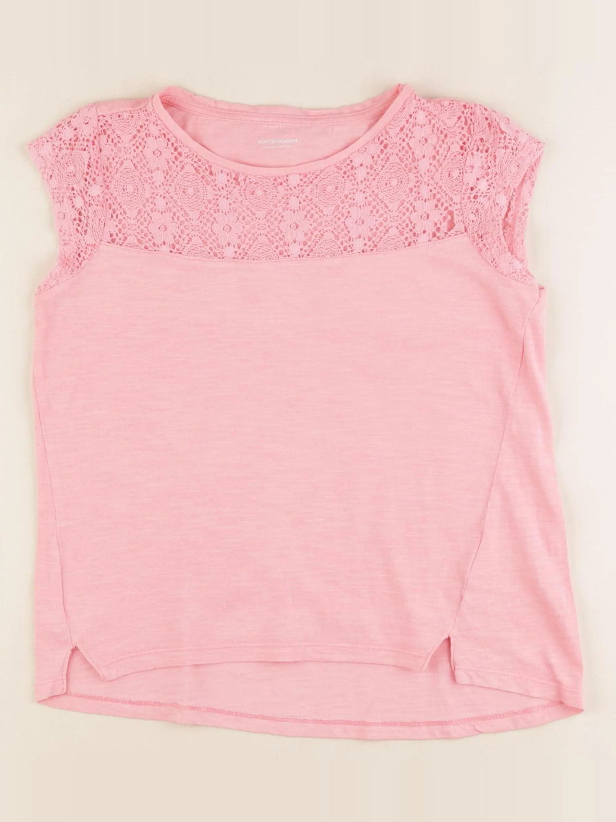 Vertbaudet - tee-shirt rose - 10 ans