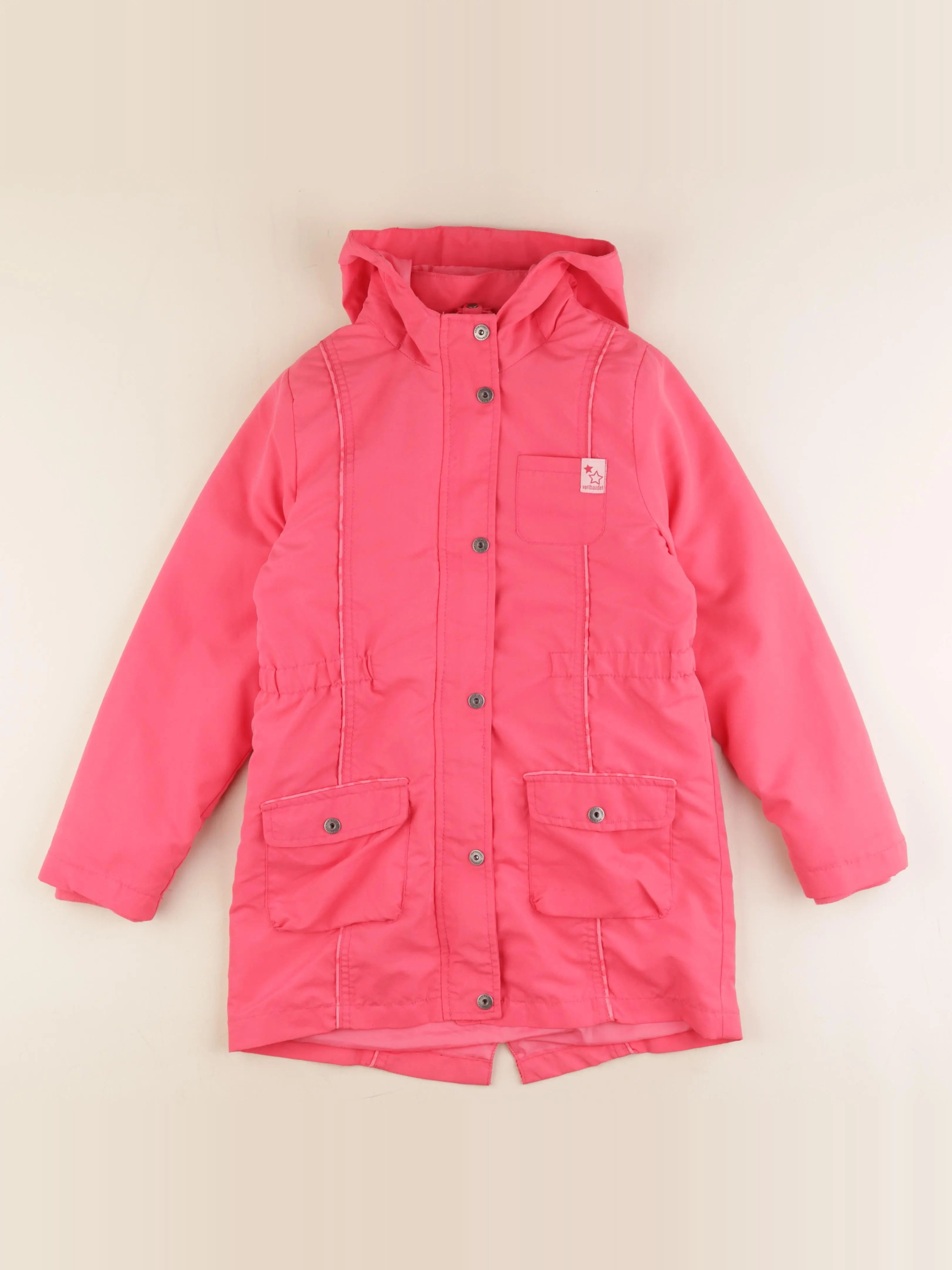 Vertbaudet - veste doublure amovible rose - 10 ans