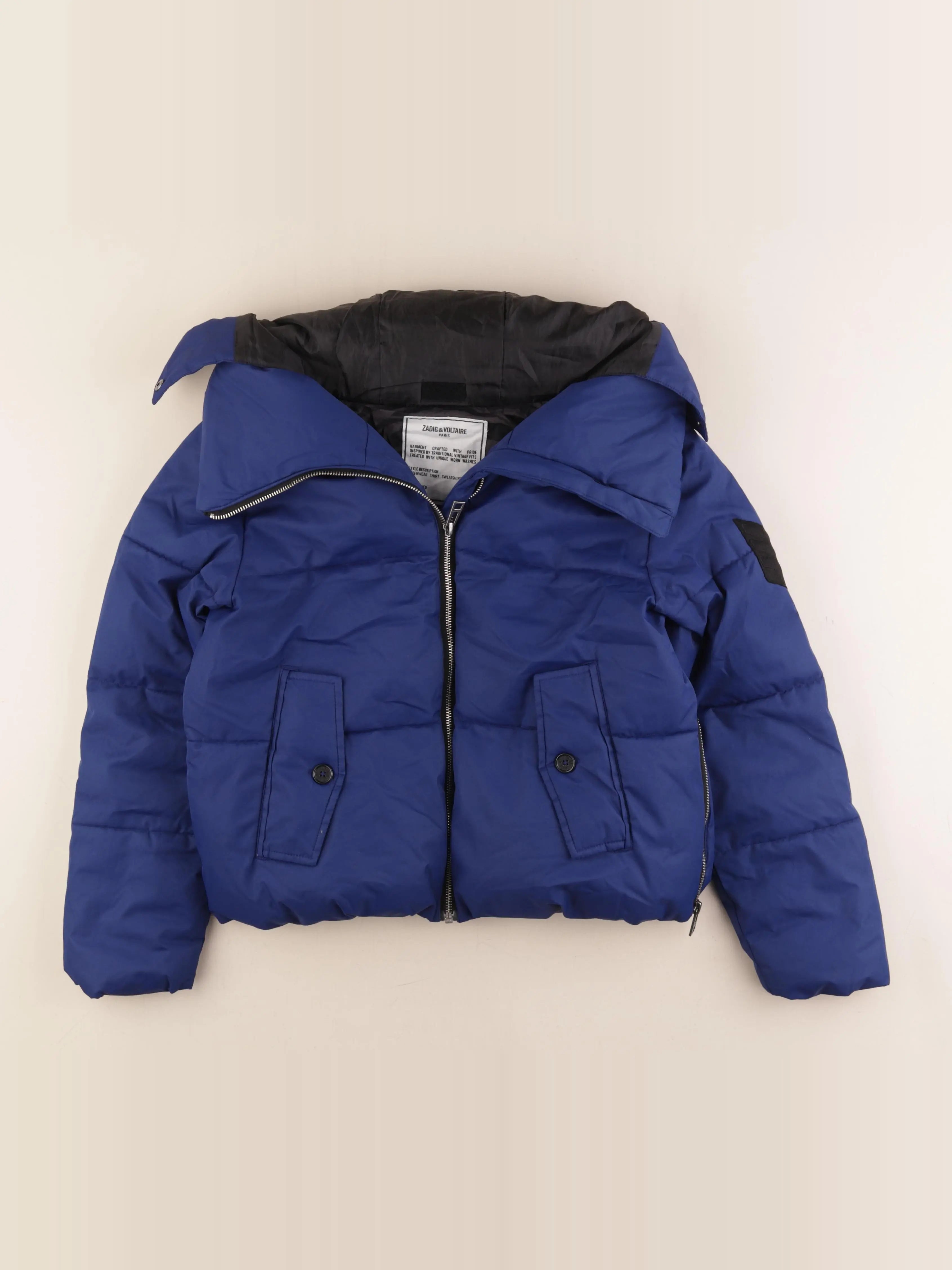 Zadig & Voltaire - doudoune bleu - 12 ans