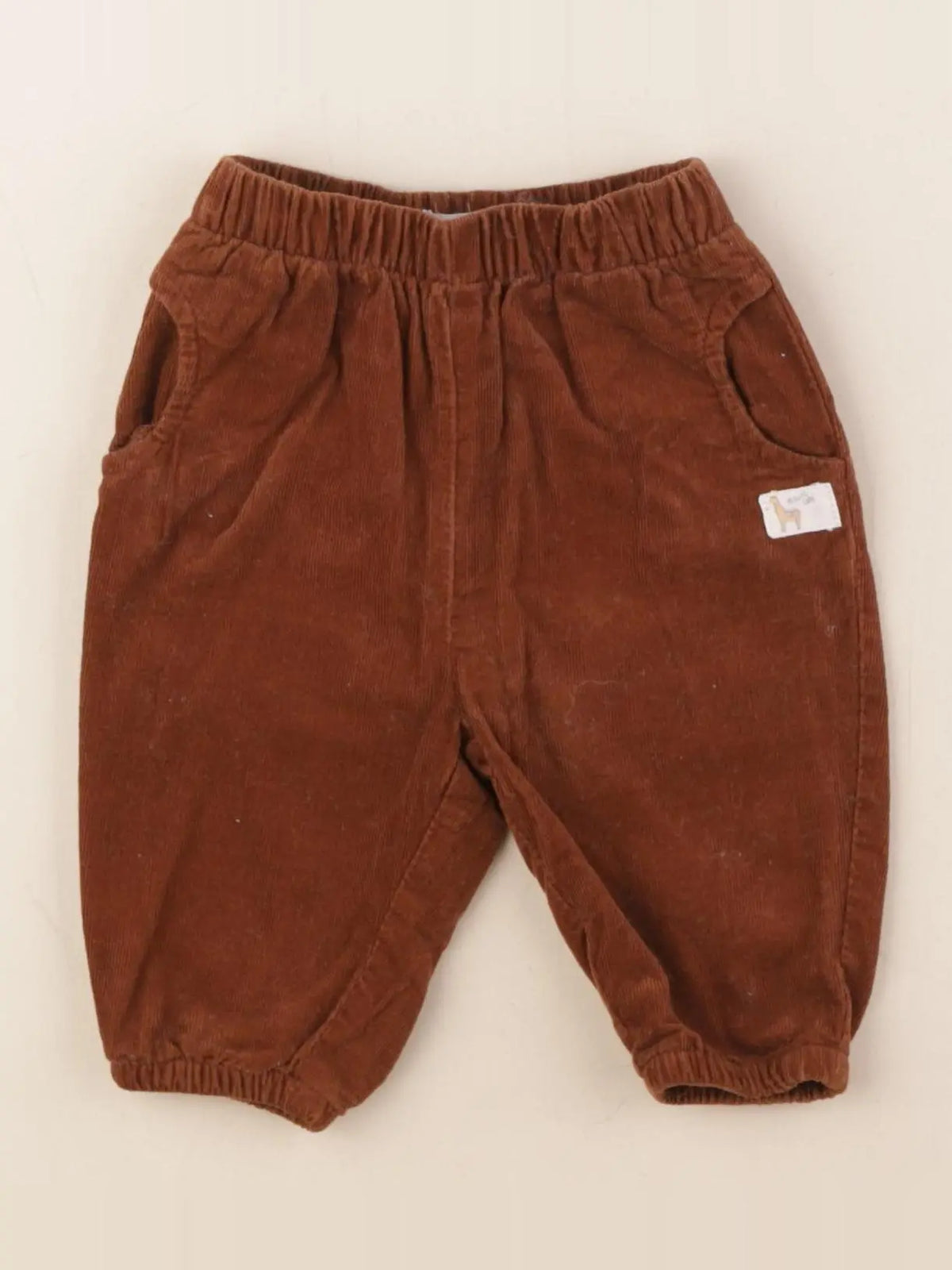 La Redoute - pantalon doublé marron - 3 mois