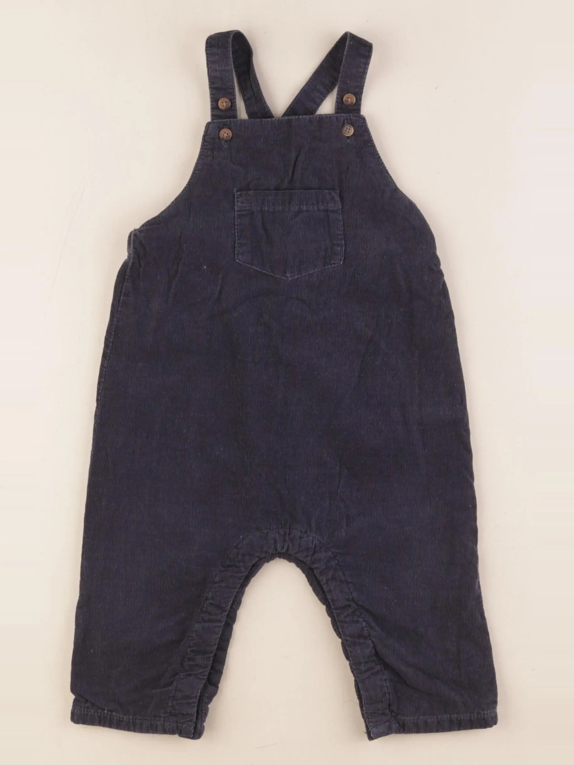 Boutchou - salopette doublé bleu - 12 mois