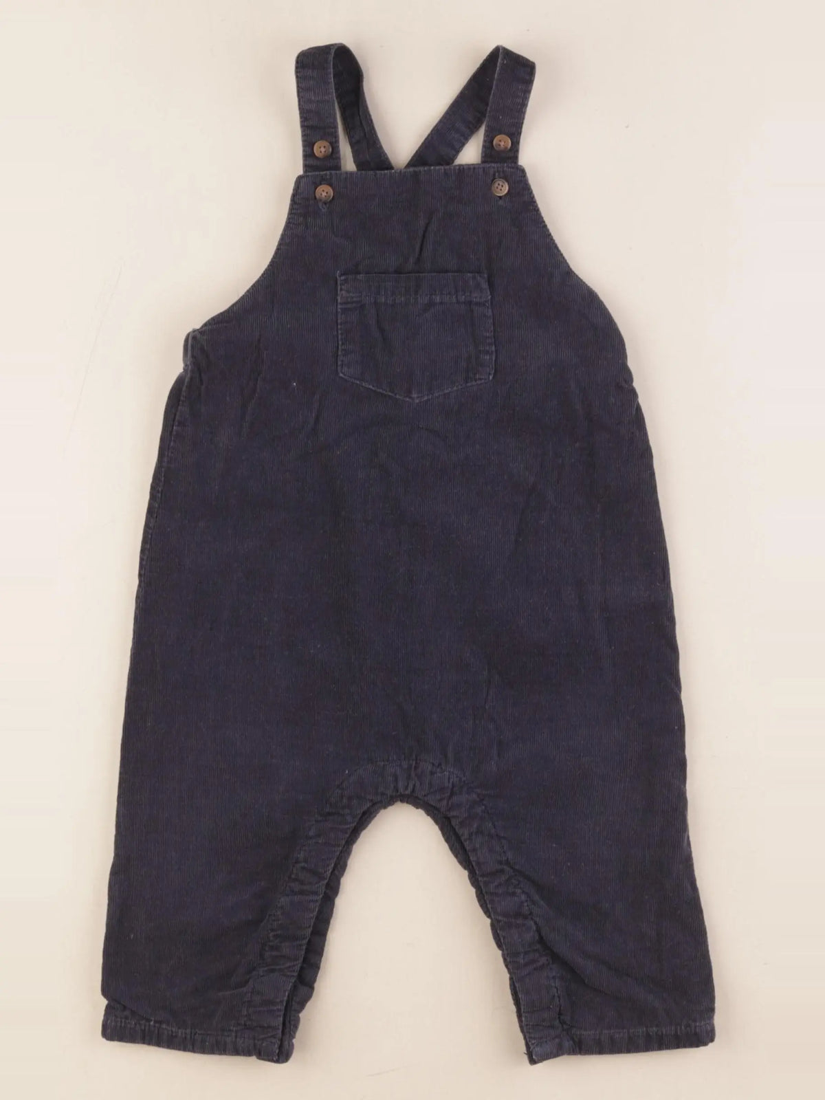Boutchou - salopette doublé bleu - 12 mois