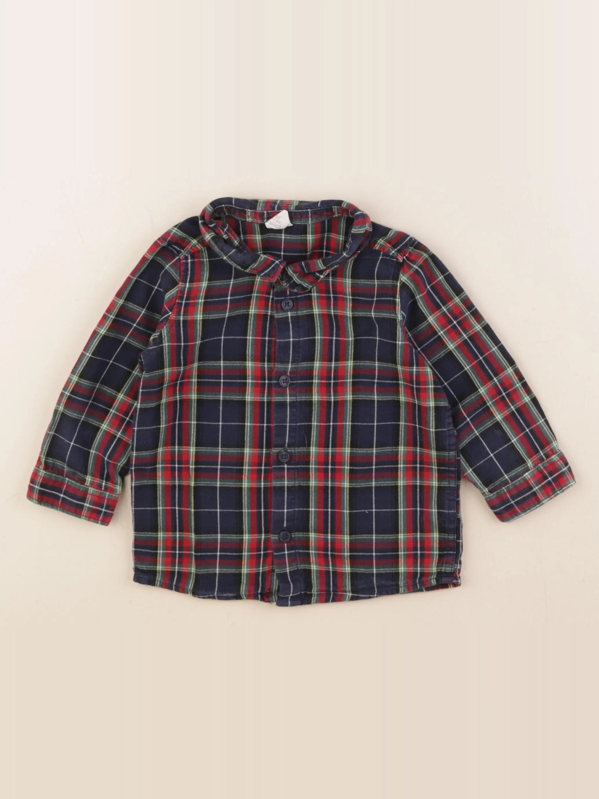 H&M - chemise bleu - 9/12 mois