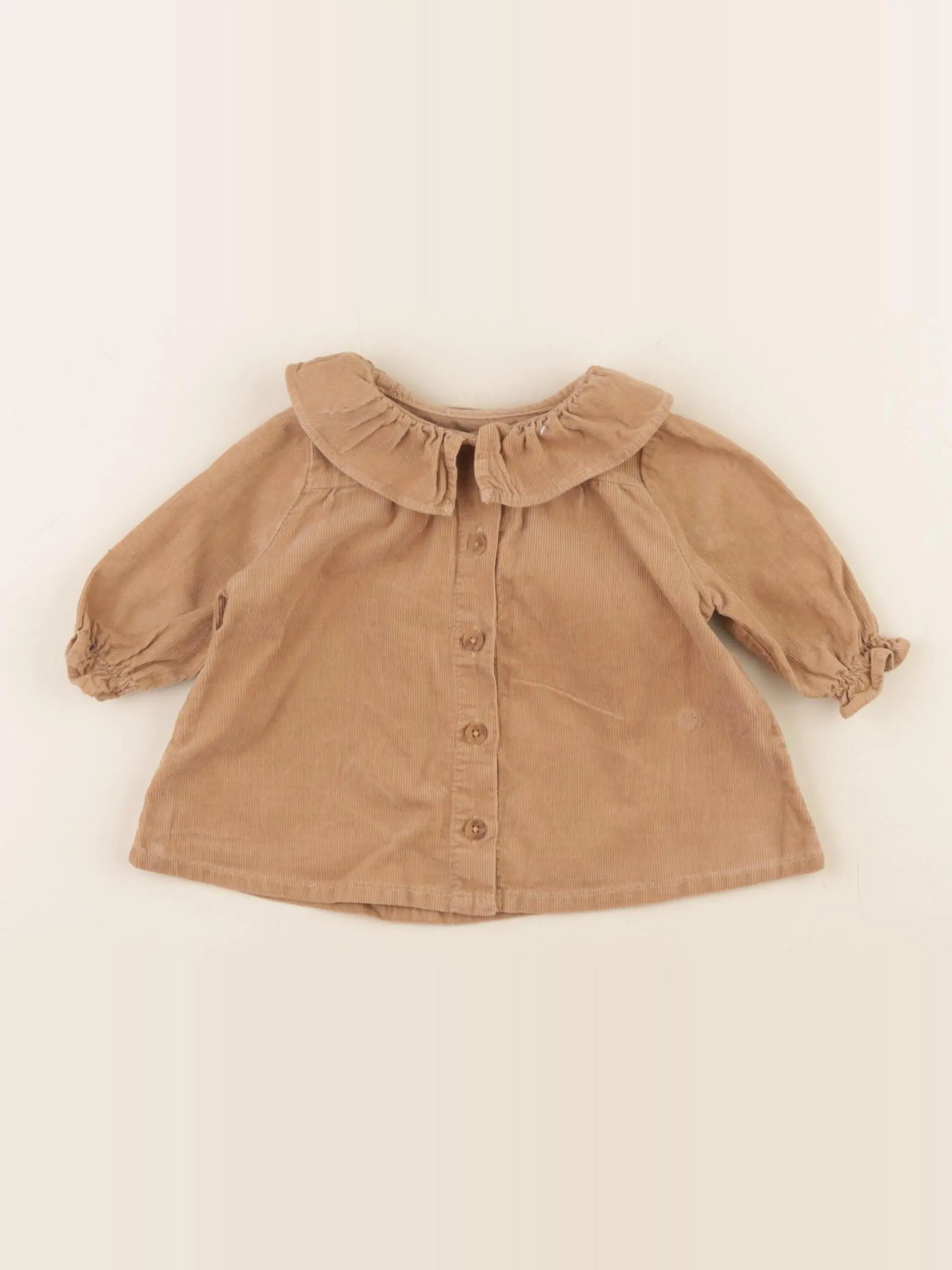 Vertbaudet - robe marron - 1 mois