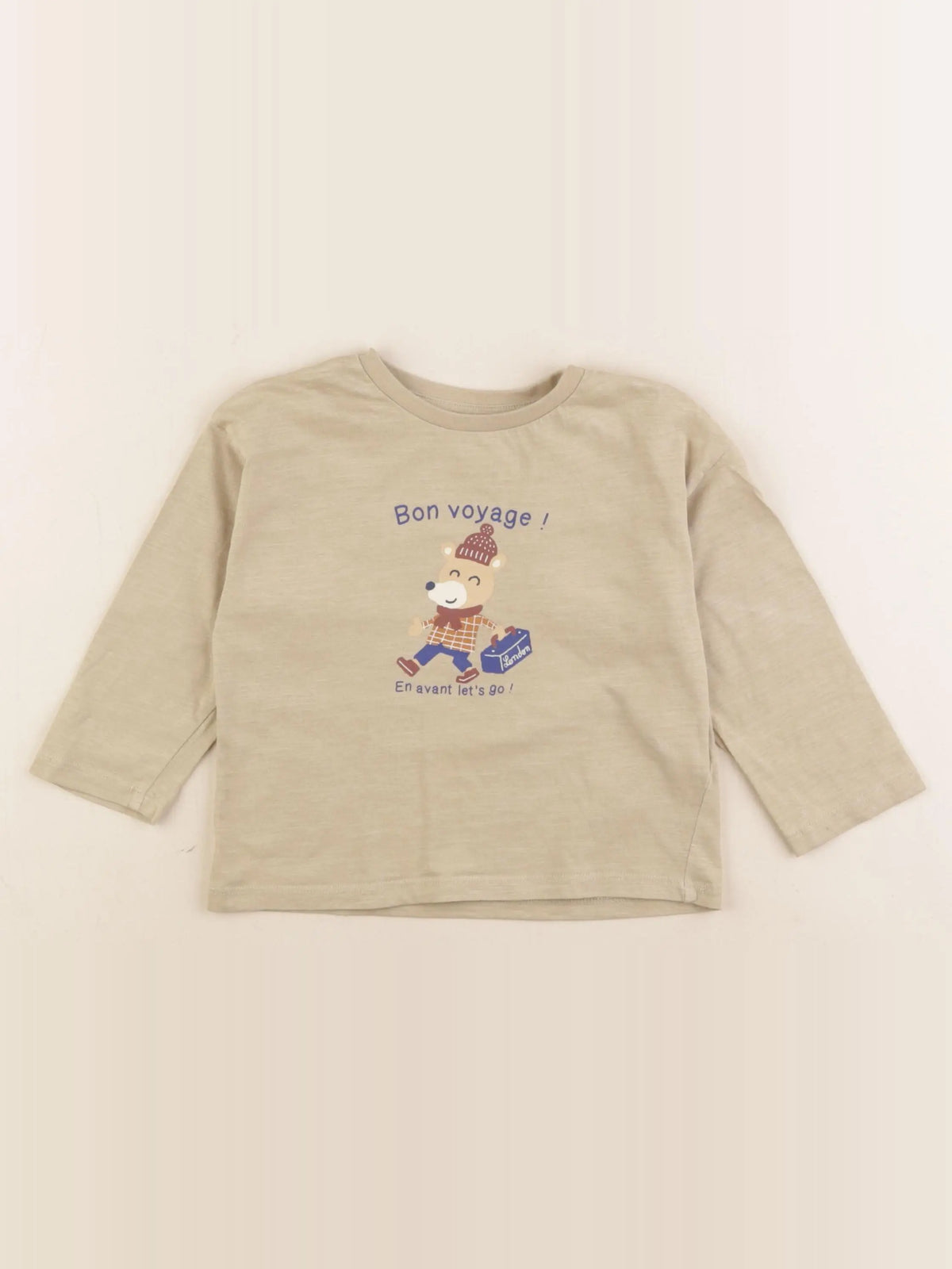 Vertbaudet - tee-shirt marron - 24 mois