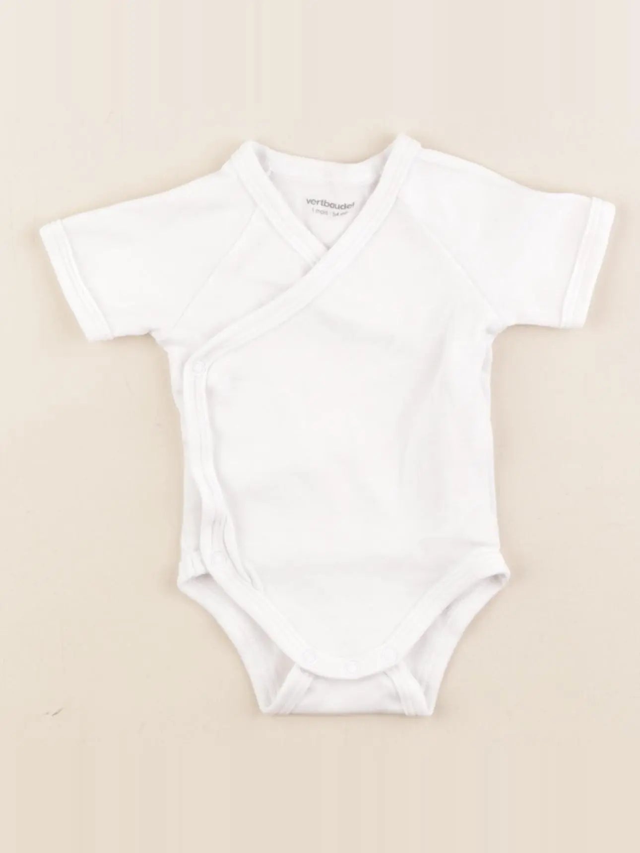 Vertbaudet - body blanc - 1 mois