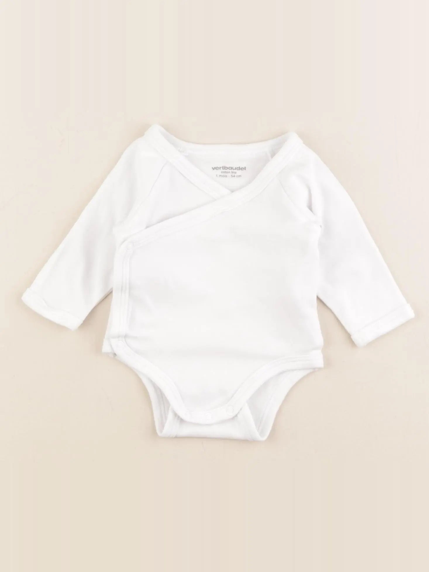 Vertbaudet - body blanc - 1 mois