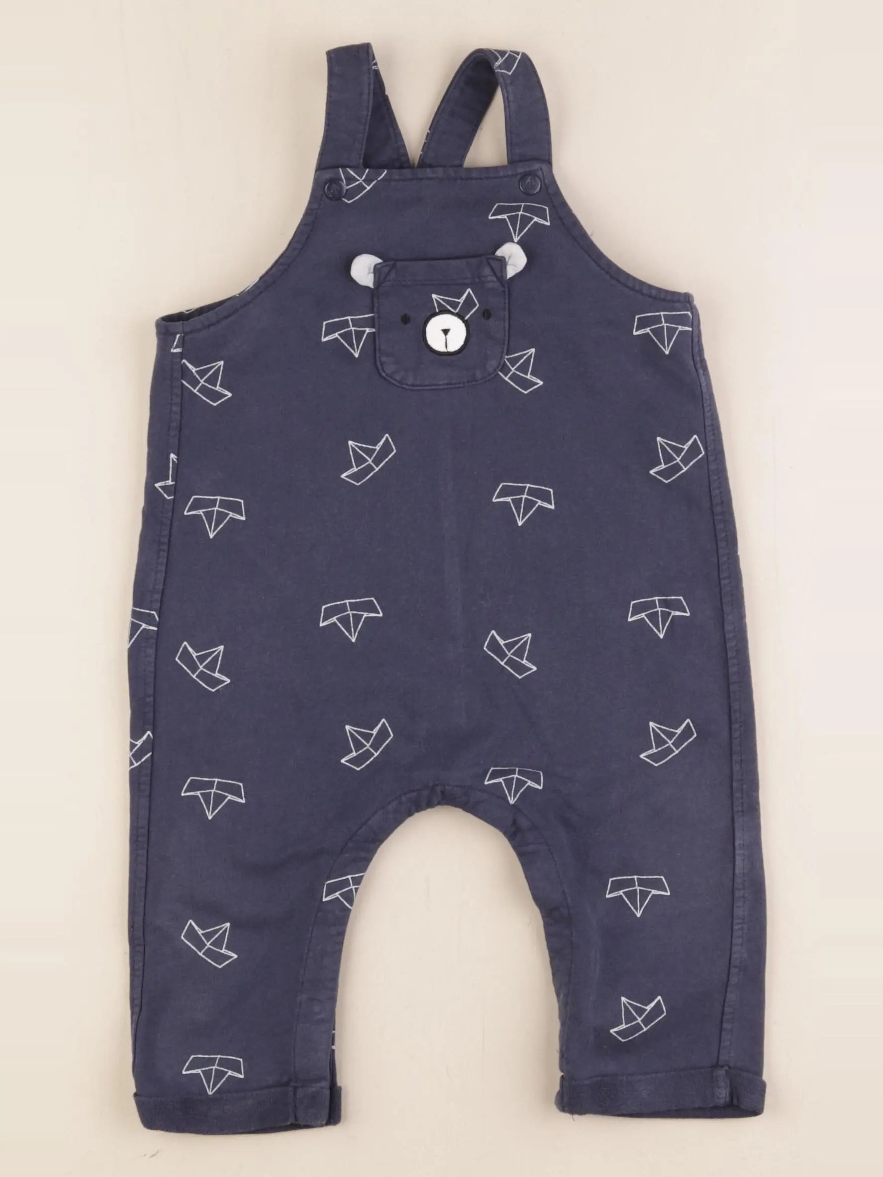 Vertbaudet - salopette bleu - 12 mois