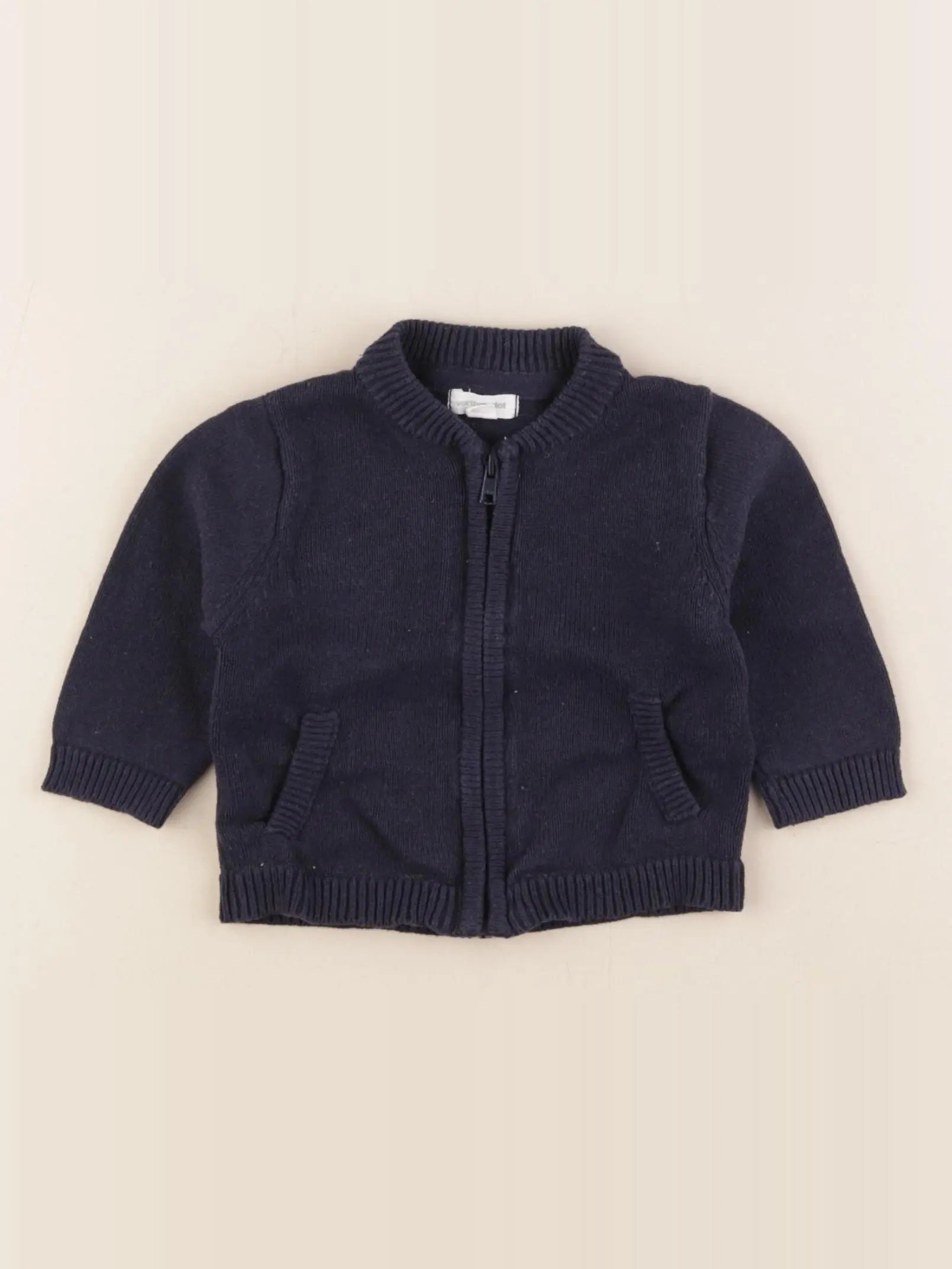 Vertbaudet - gilet bleu - 3 mois