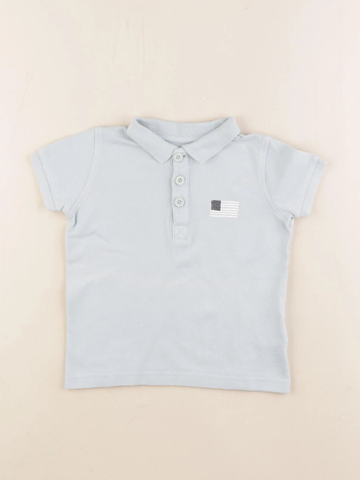 Vertbaudet - polo bleu - 3 ans