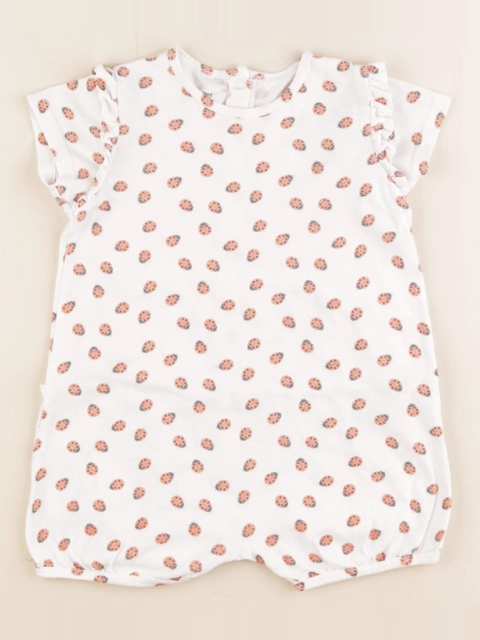 Vertbaudet - pyjama coton blanc - 24 mois