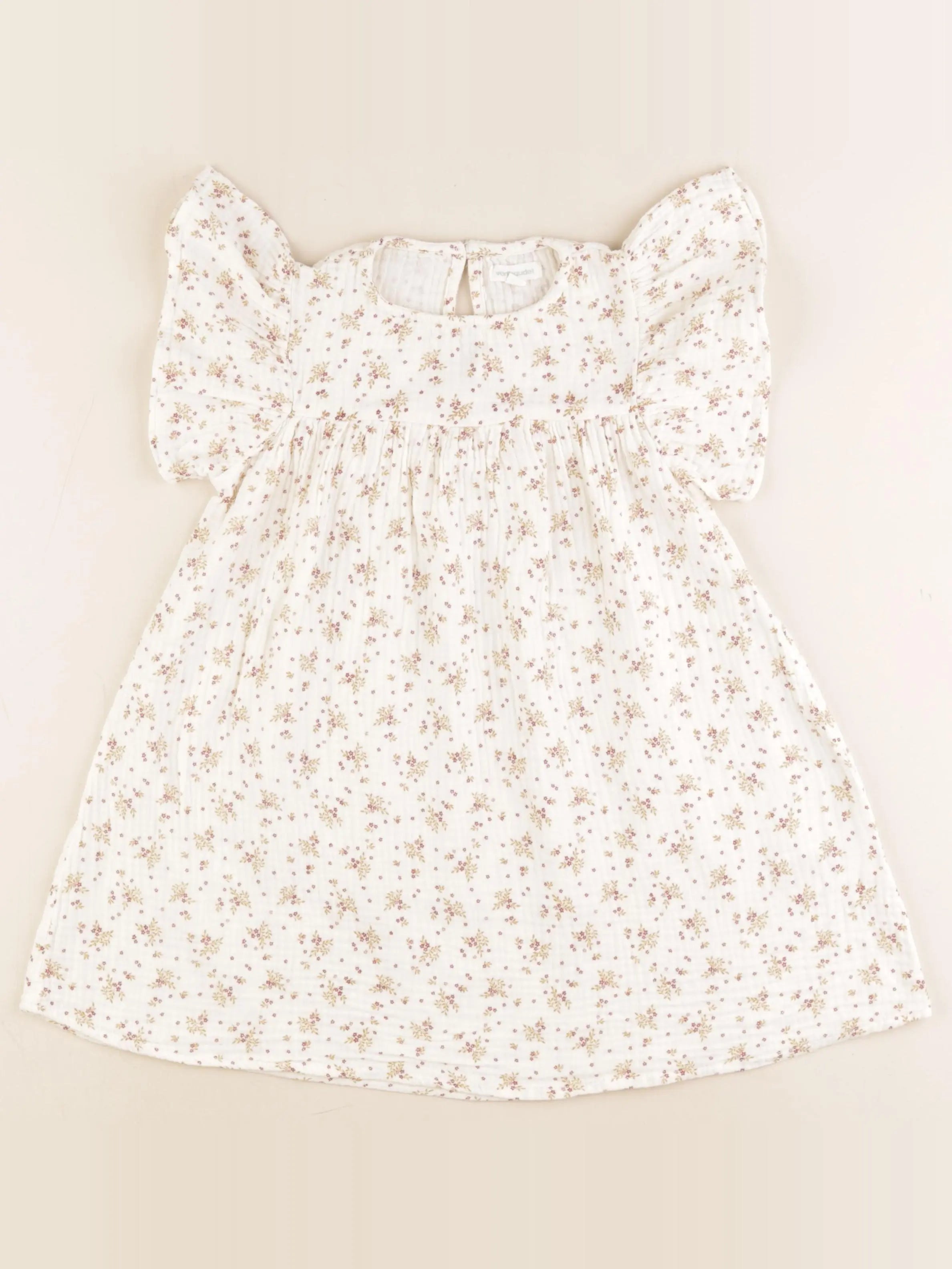 Vertbaudet - robe beige - 5 ans