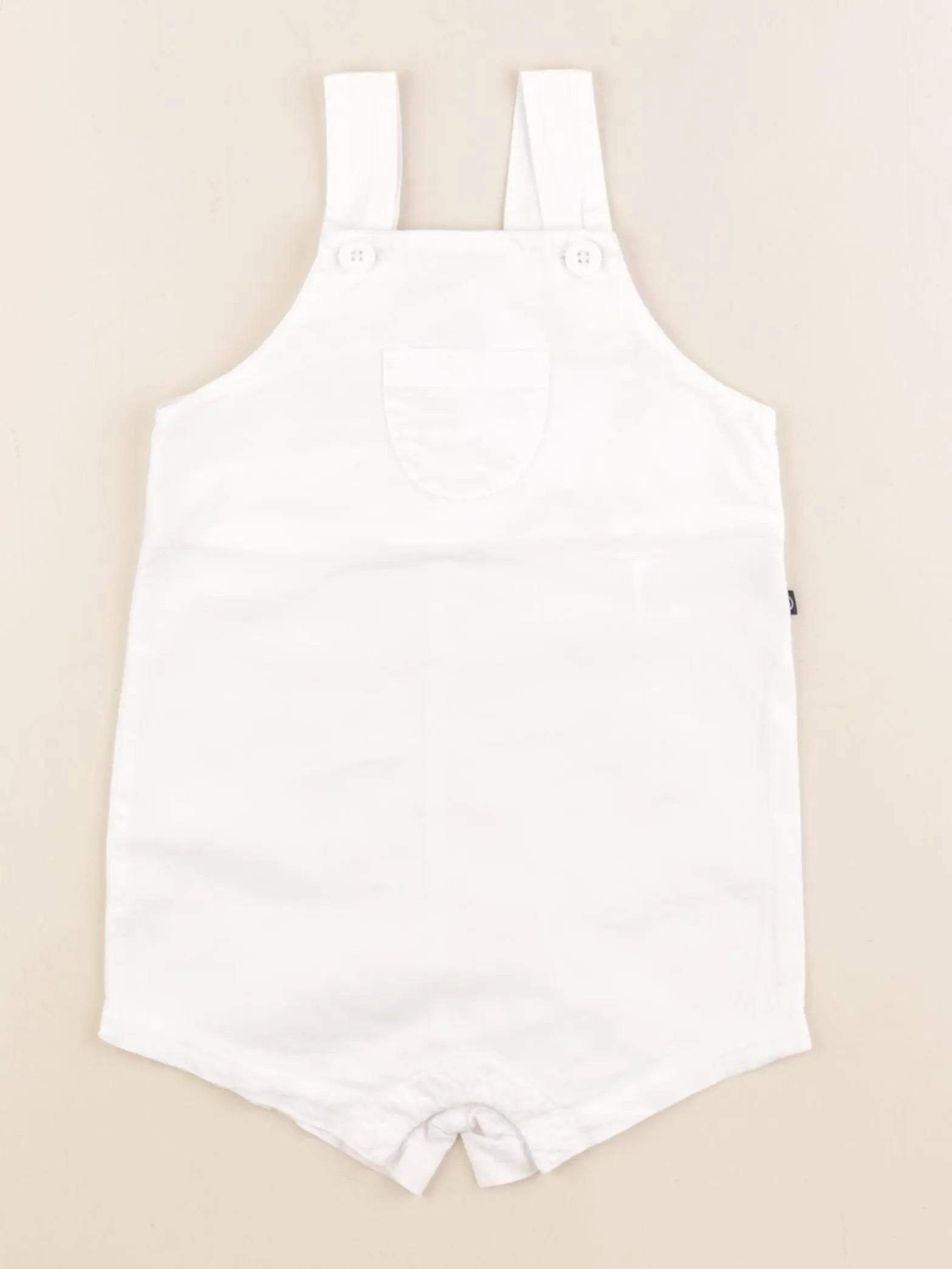 Petit Bateau - salopette blanc - 12 mois
