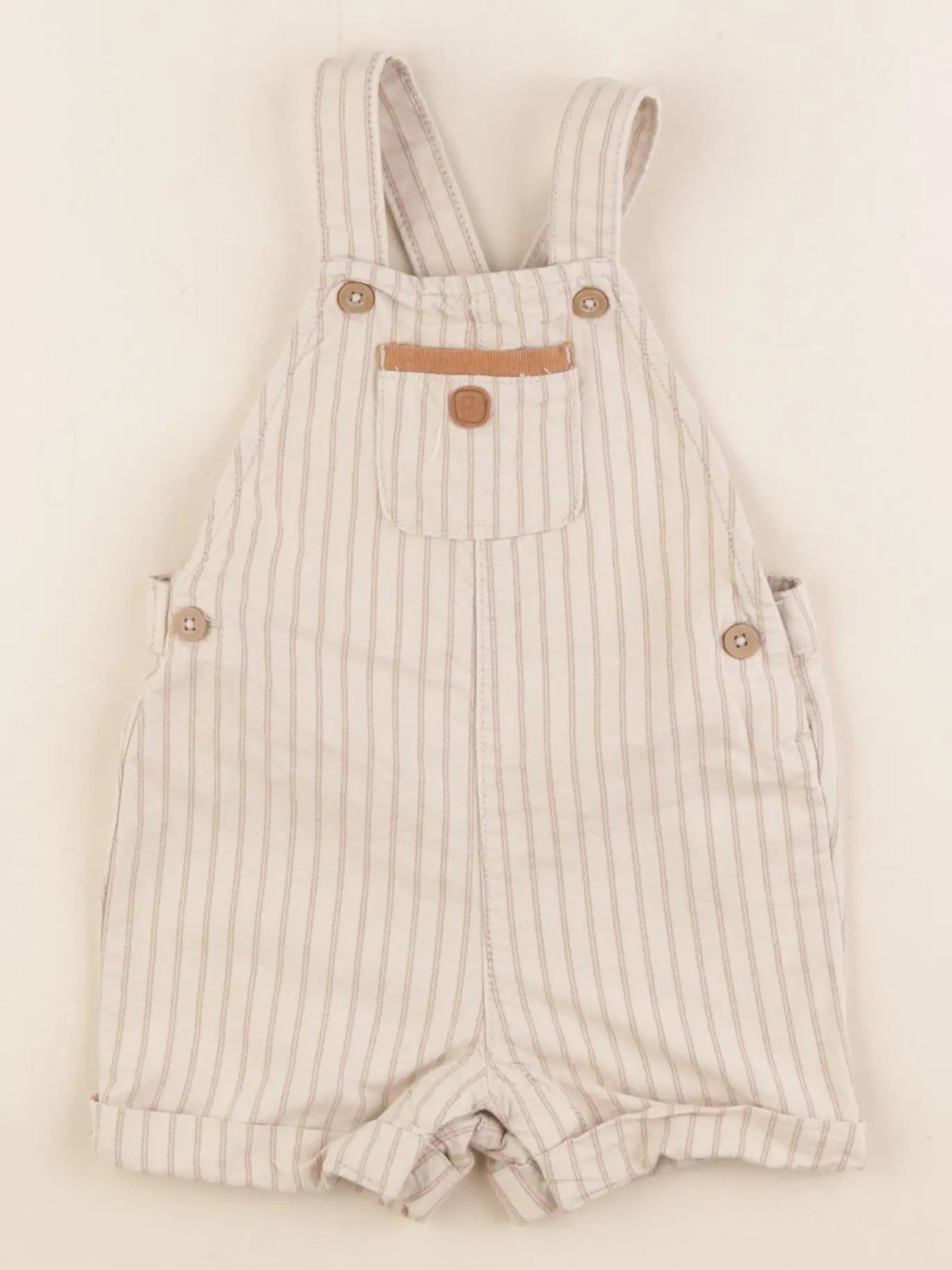 Obaïbi - salopette beige - 12 mois