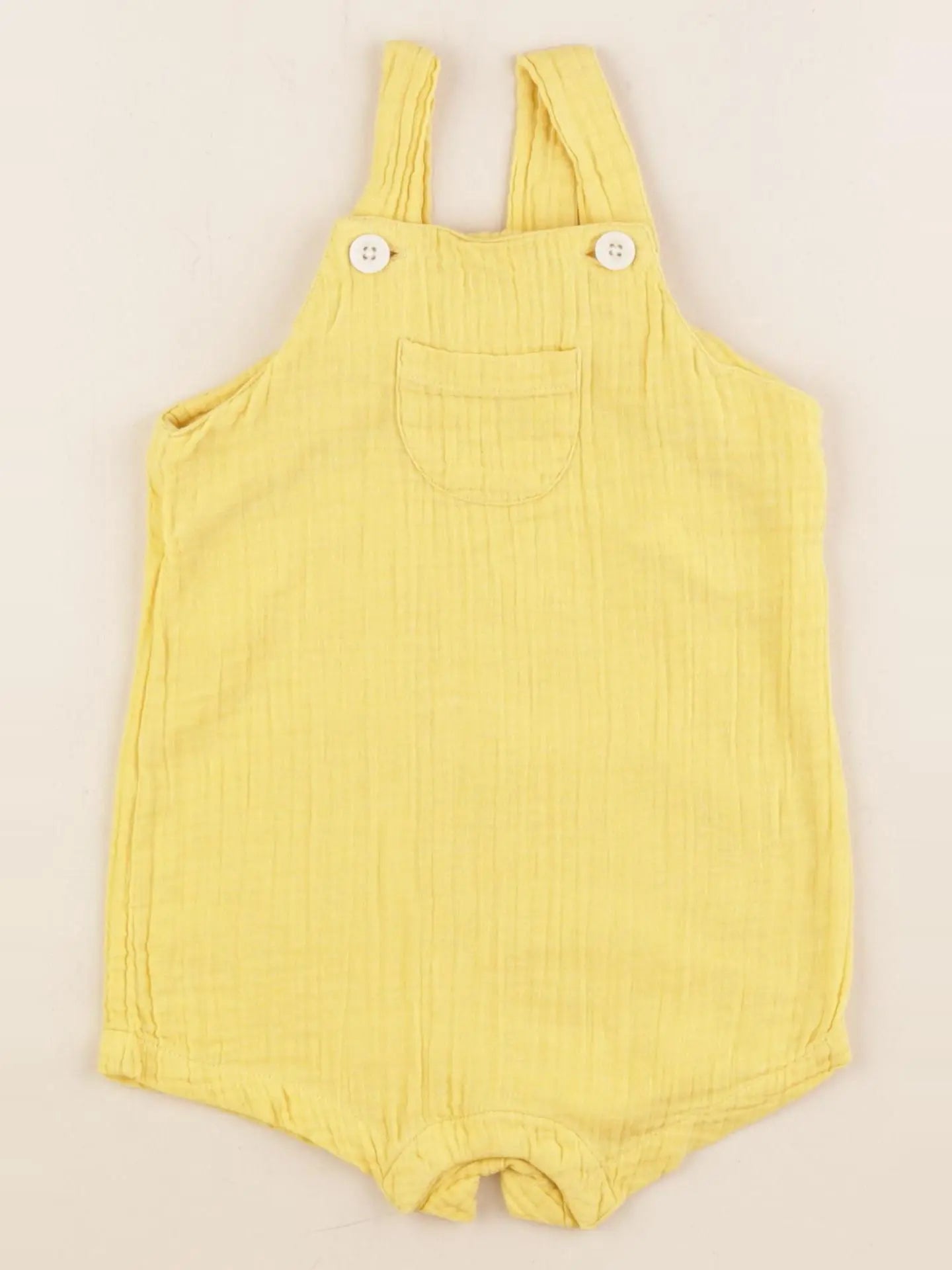 Petit Bateau - salopette jaune - 12 mois