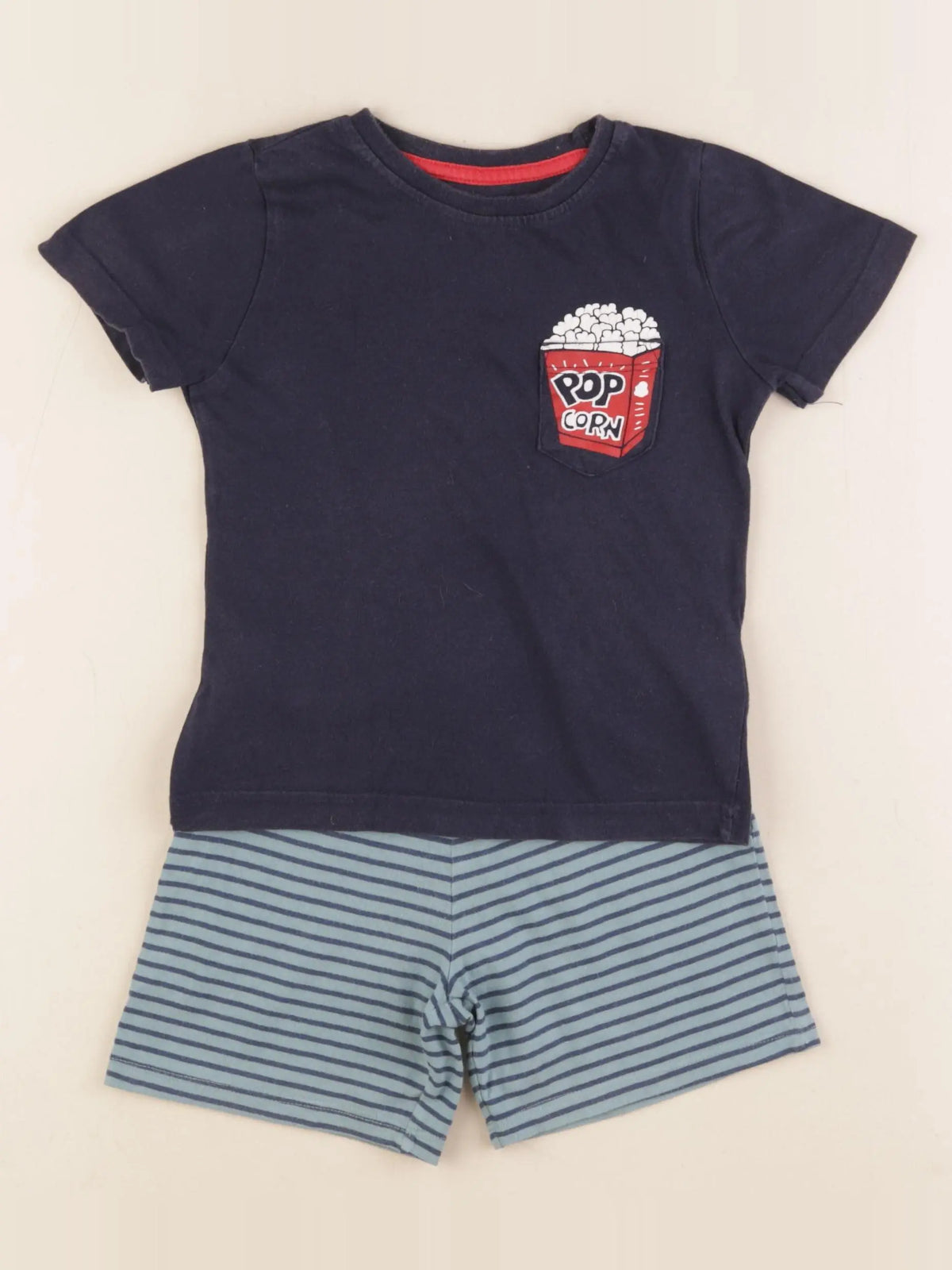Vertbaudet - pyjama coton bleu - 3 ans