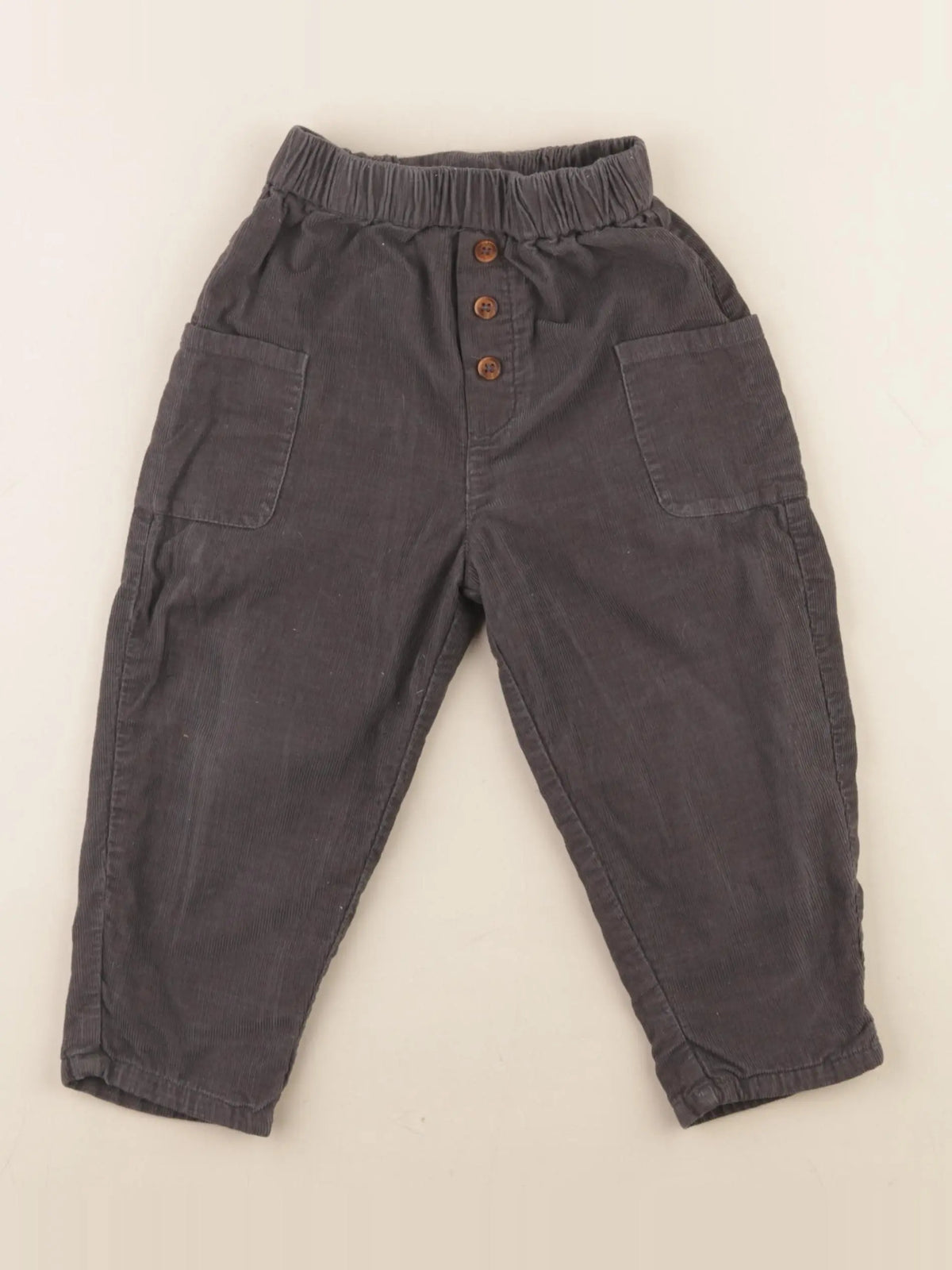Vertbaudet - pantalon doublé gris - 24 mois