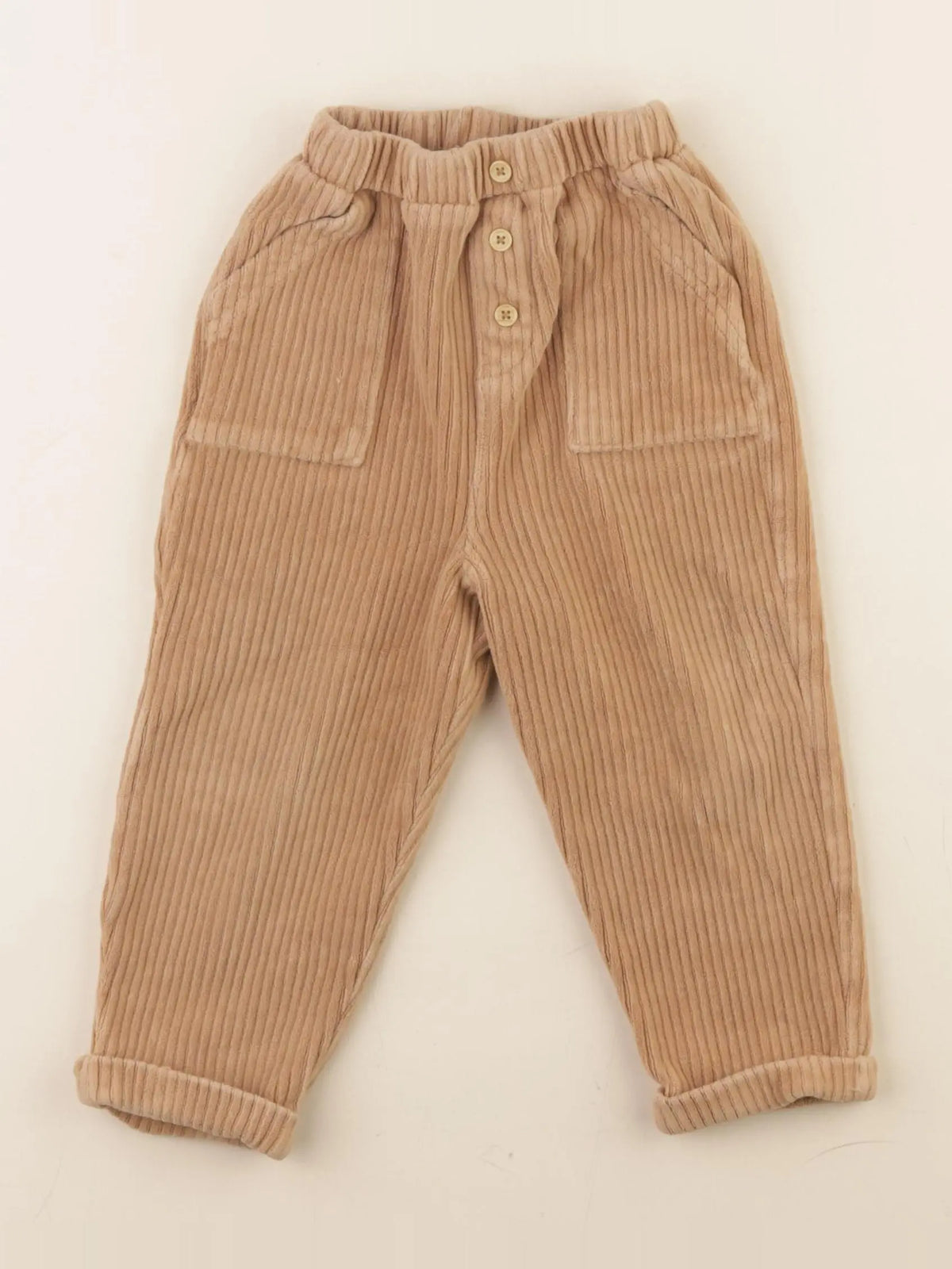 Vertbaudet - pantalon marron - 24 mois