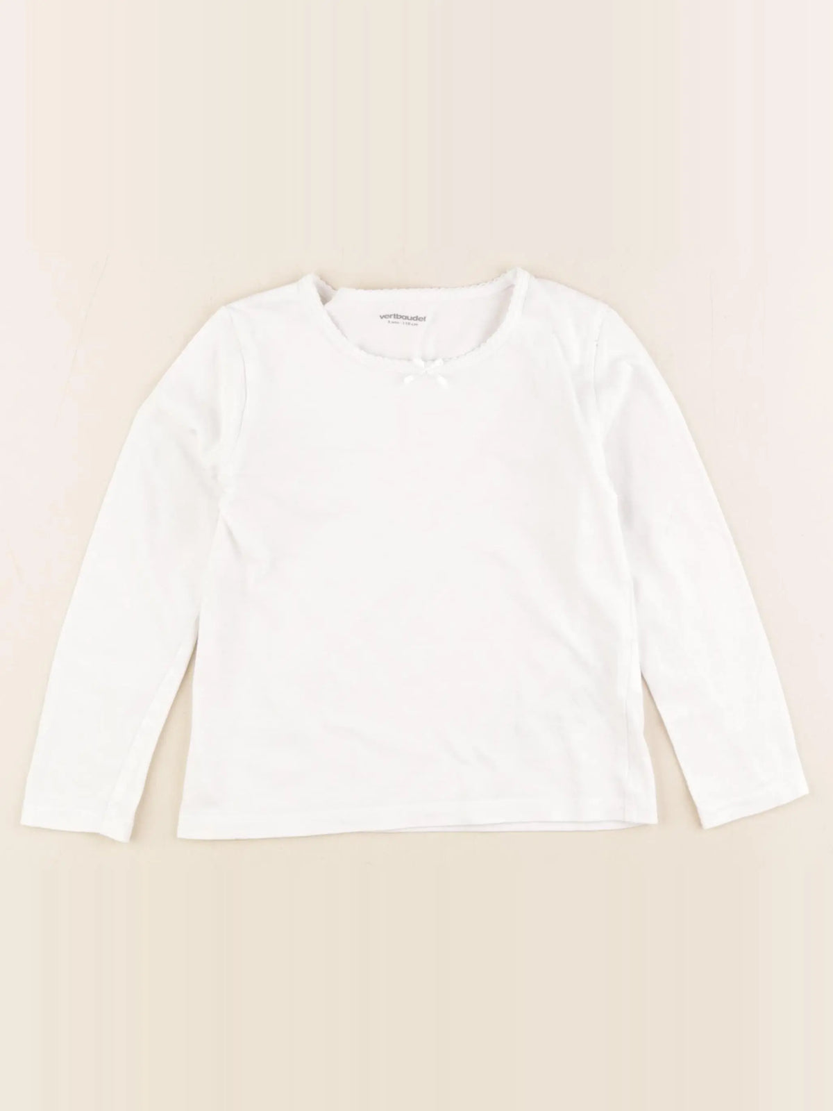 Vertbaudet - maillot de corps blanc - 5 ans