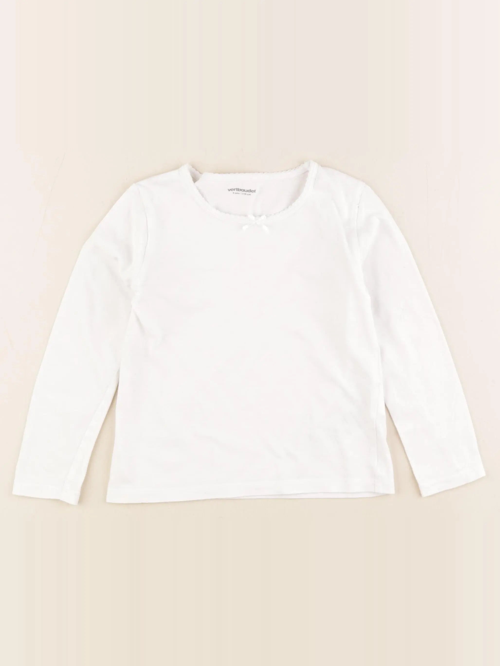 Vertbaudet - maillot de corps blanc - 5 ans