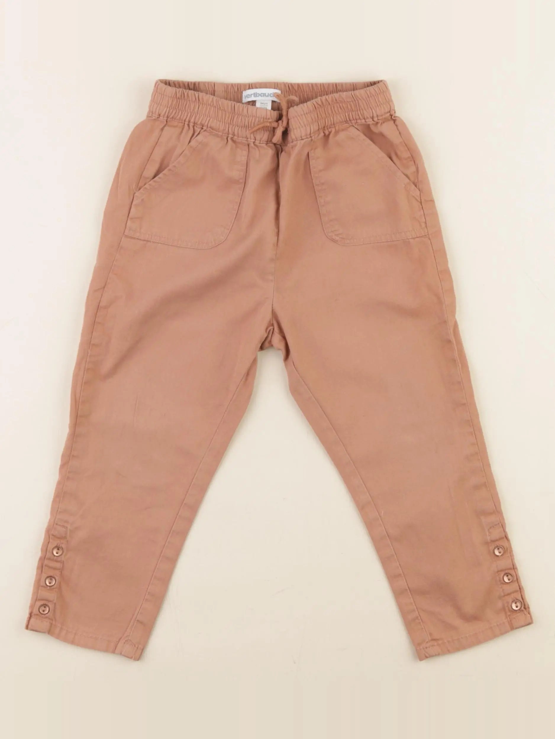 Vertbaudet - pantalon marron - 36 mois