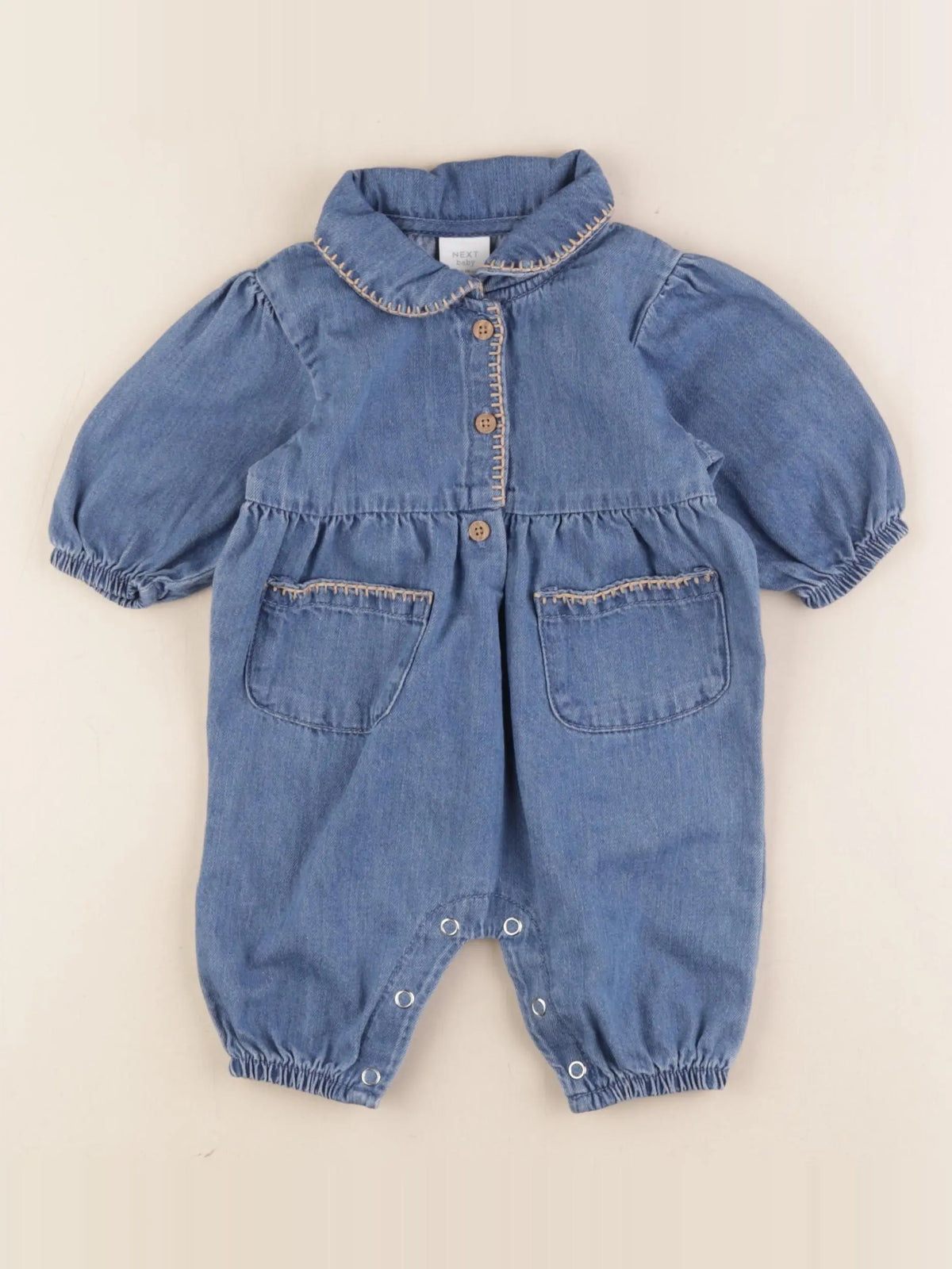 Next - combinaison bleu - 3 mois