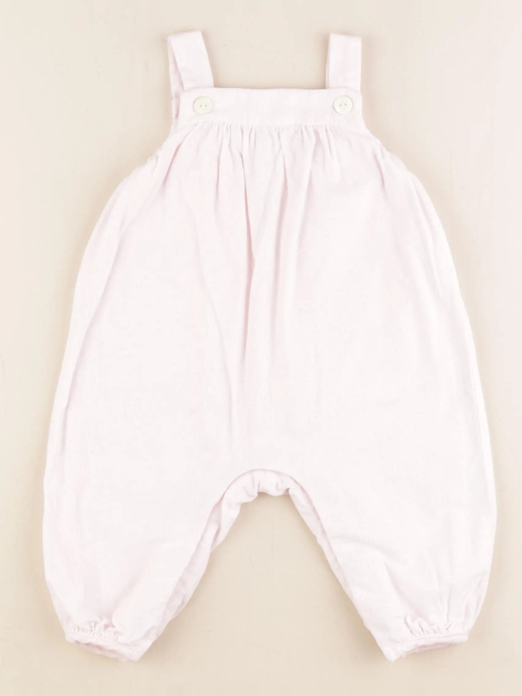 Jacadi - salopette doublé rose - 6 mois