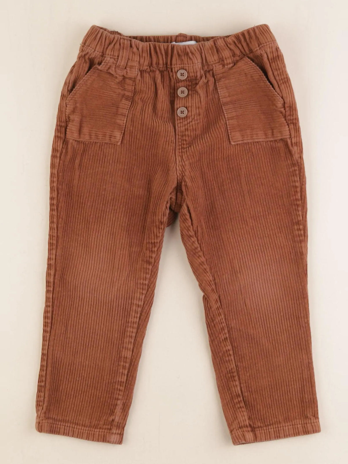 Vertbaudet - pantalon marron - 36 mois