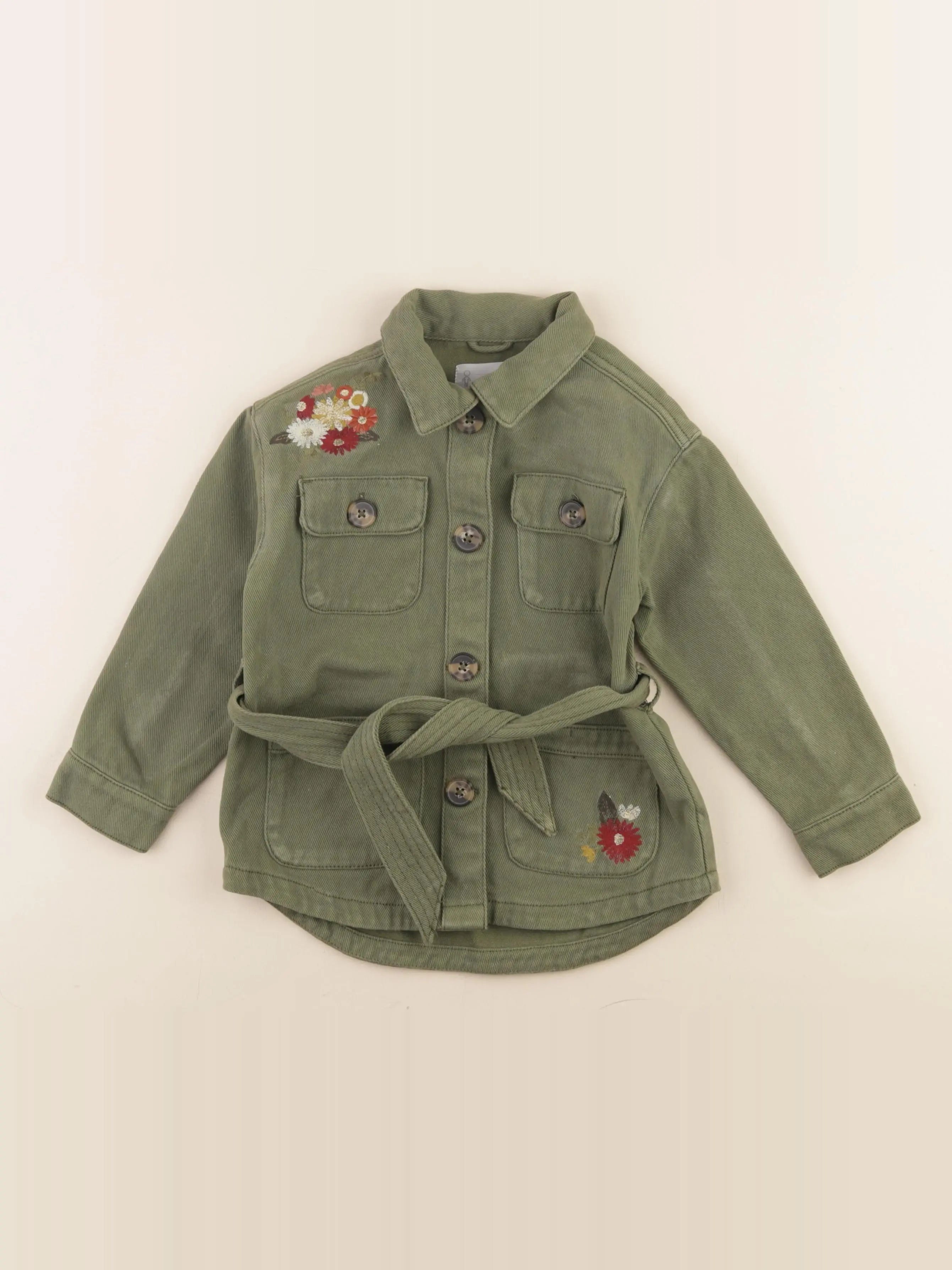 Vertbaudet - veste vert - 4 ans