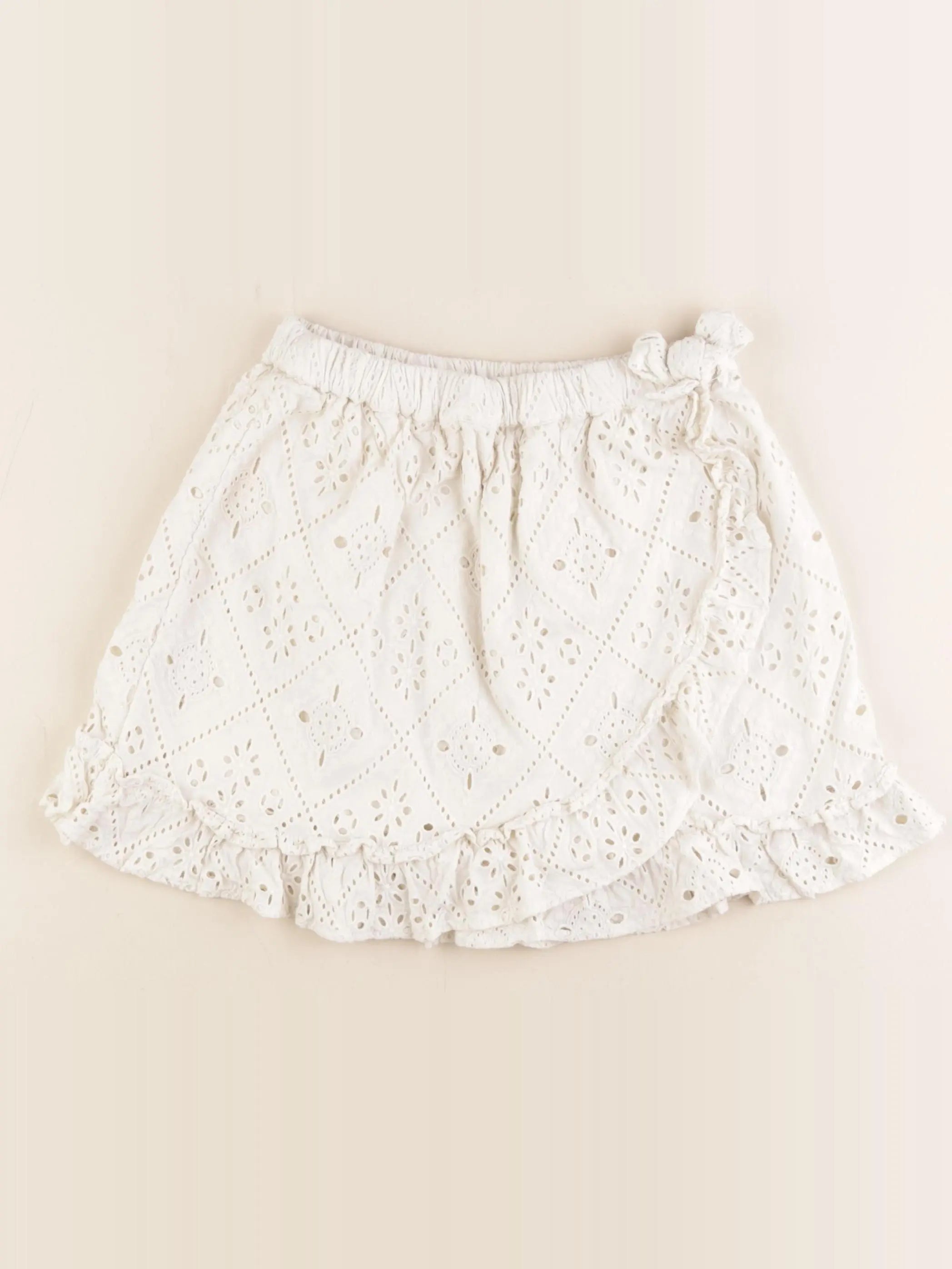 Vertbaudet - jupe beige - 9 ans