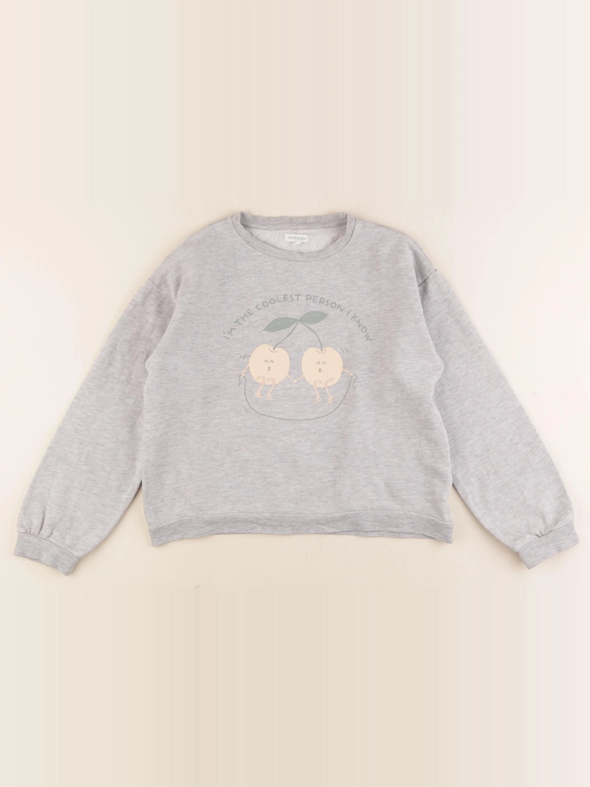Vertbaudet - sweat gris - 10 ans