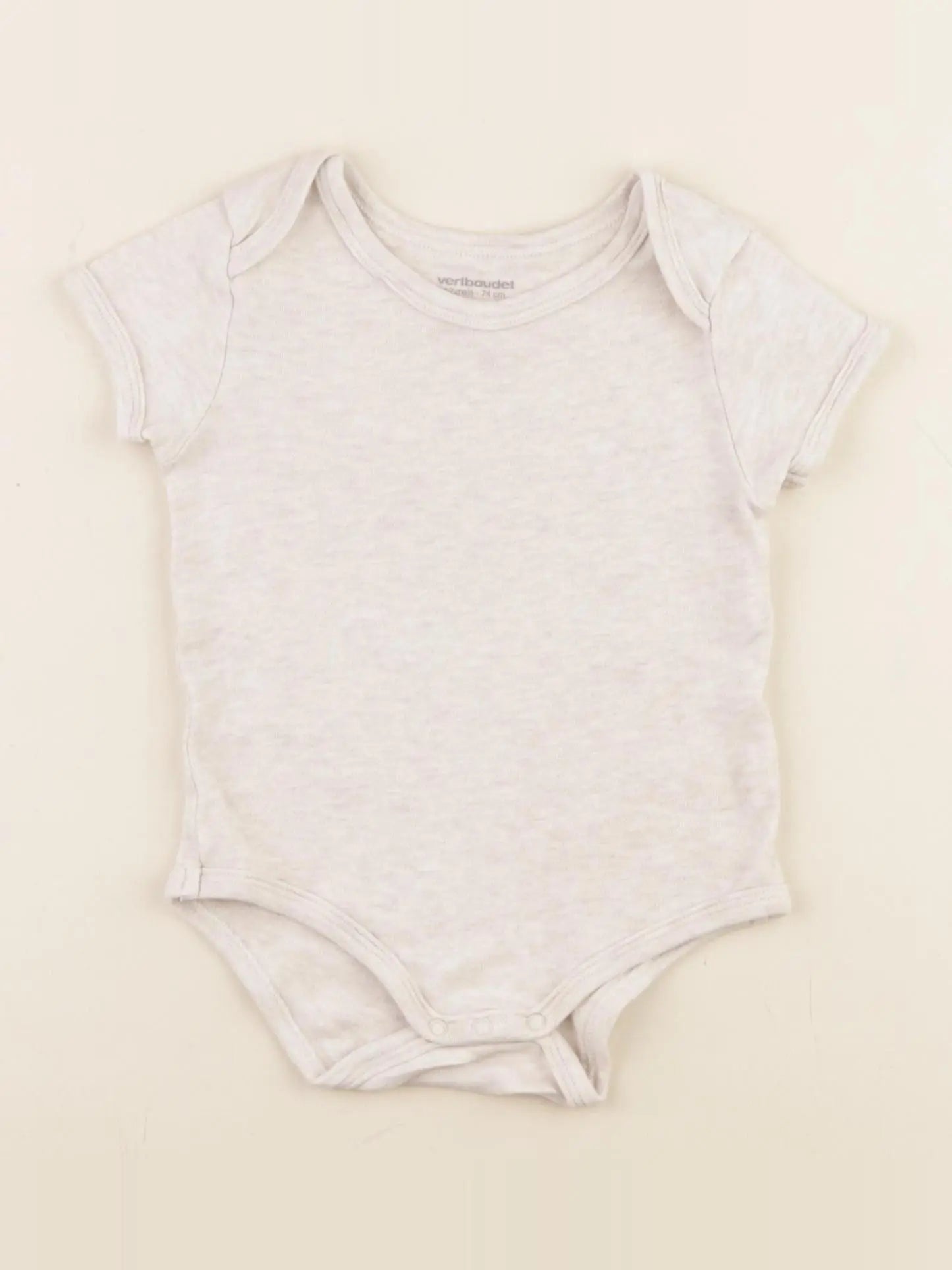 Vertbaudet - body beige - 12 mois