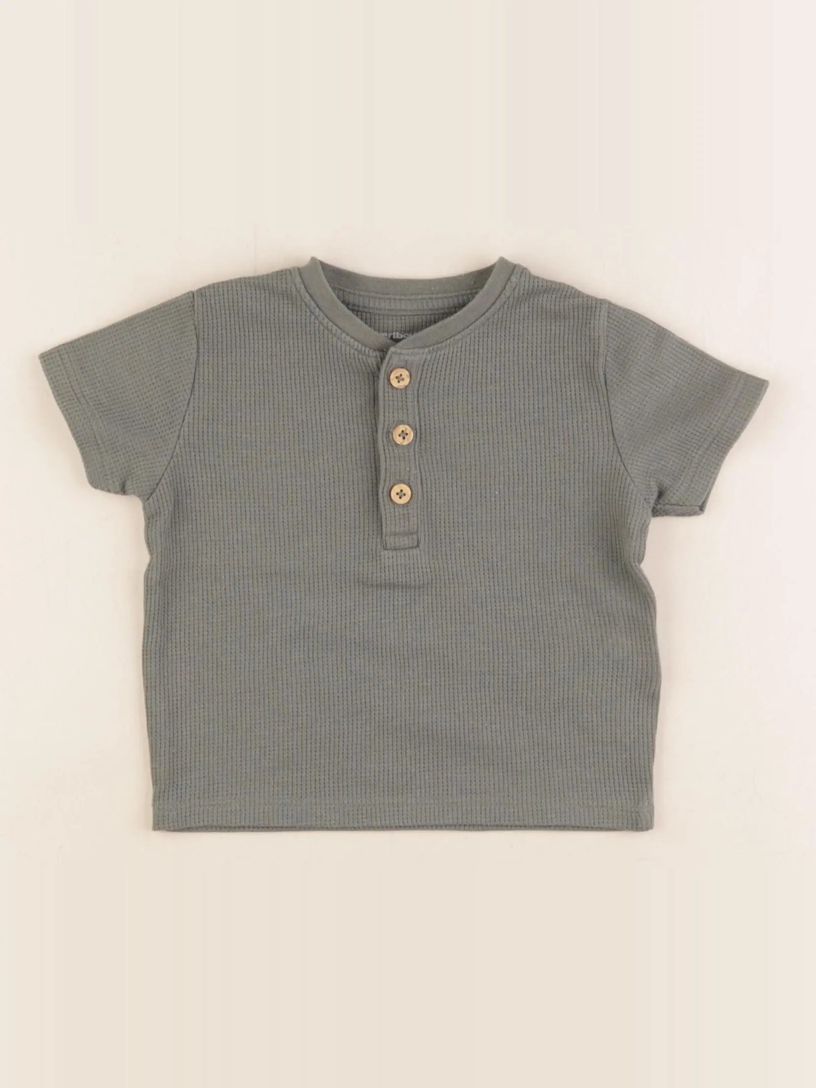 Vertbaudet - tee-shirt vert - 12 mois