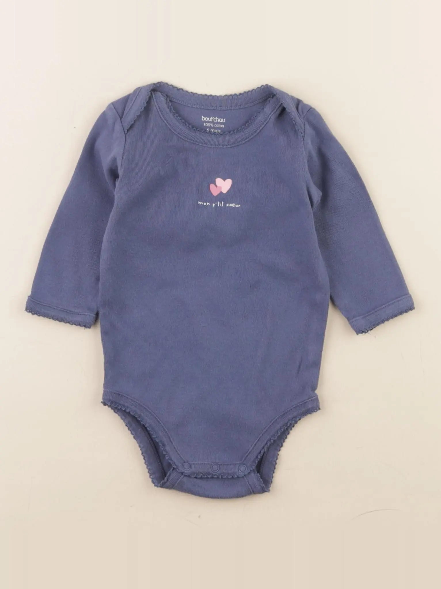 Boutchou - body bleu - 6 mois