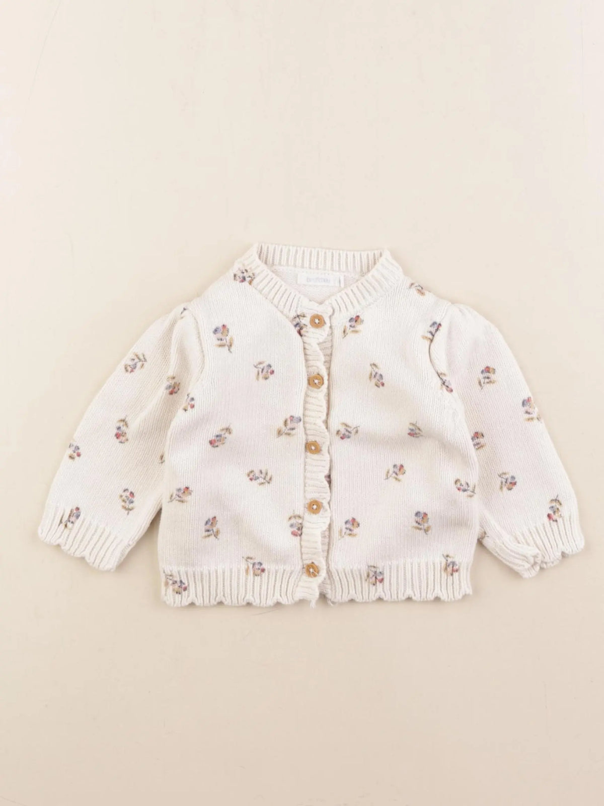 Boutchou - gilet blanc - 6 mois