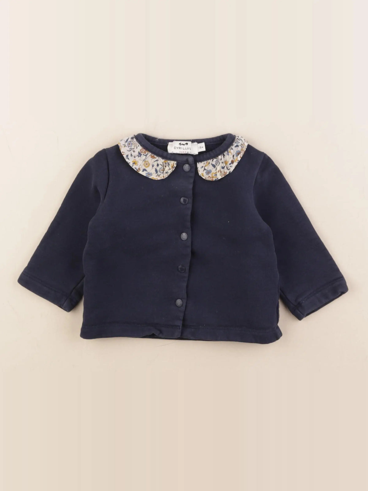 Cyrillus - sweat bleu - 12 mois