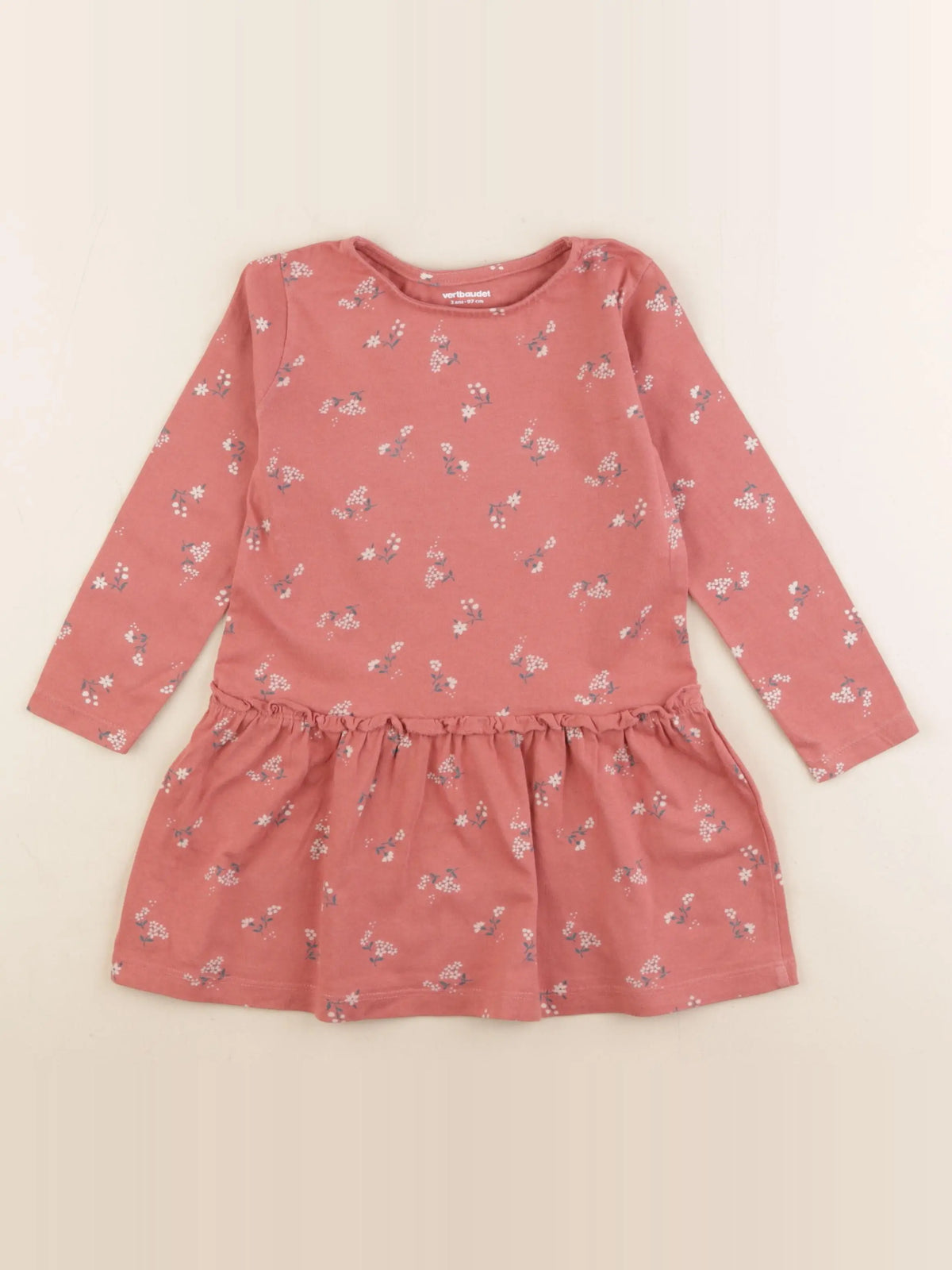 Vertbaudet - robe rose - 3 ans