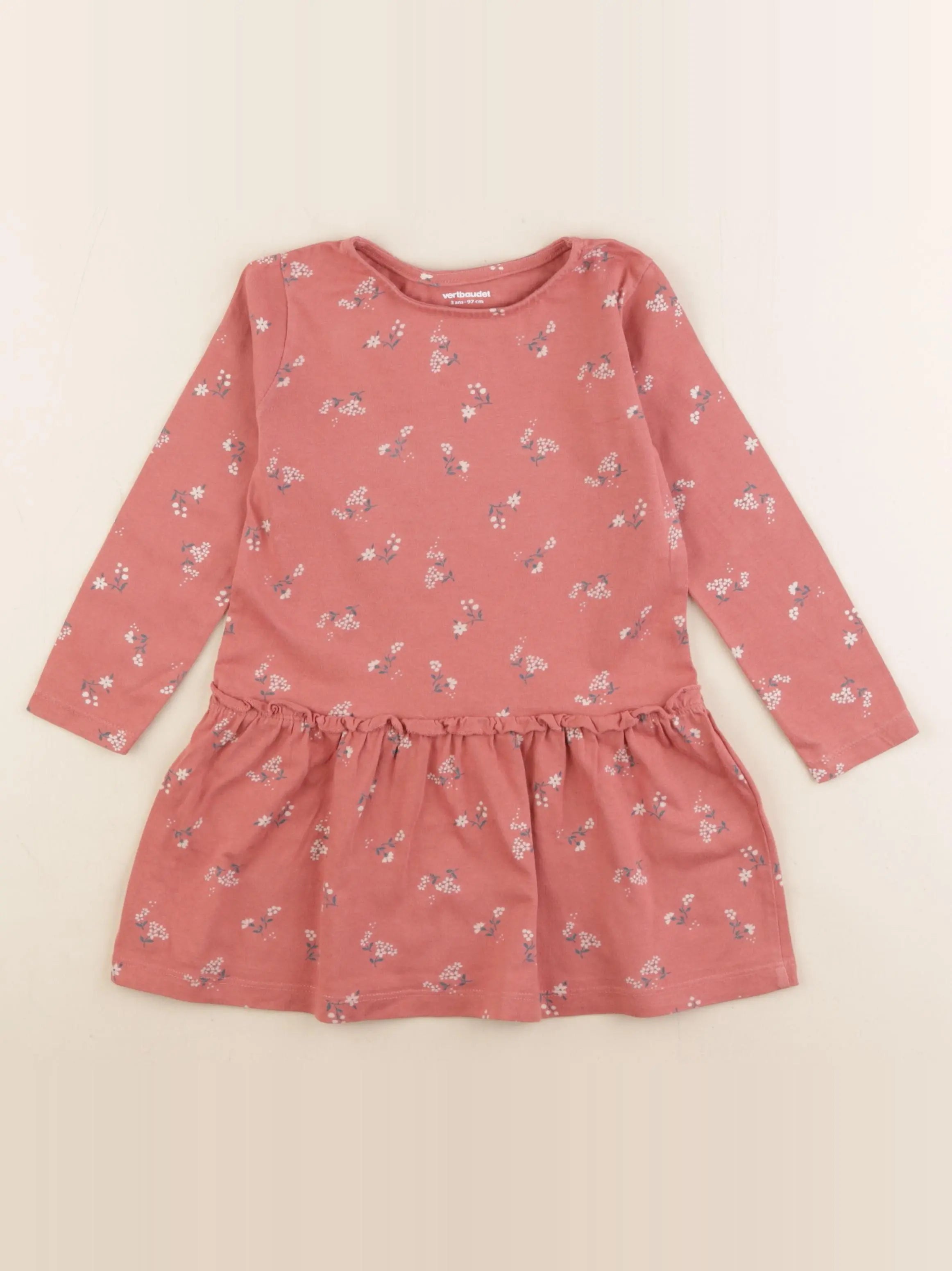 Vertbaudet - robe rose - 3 ans