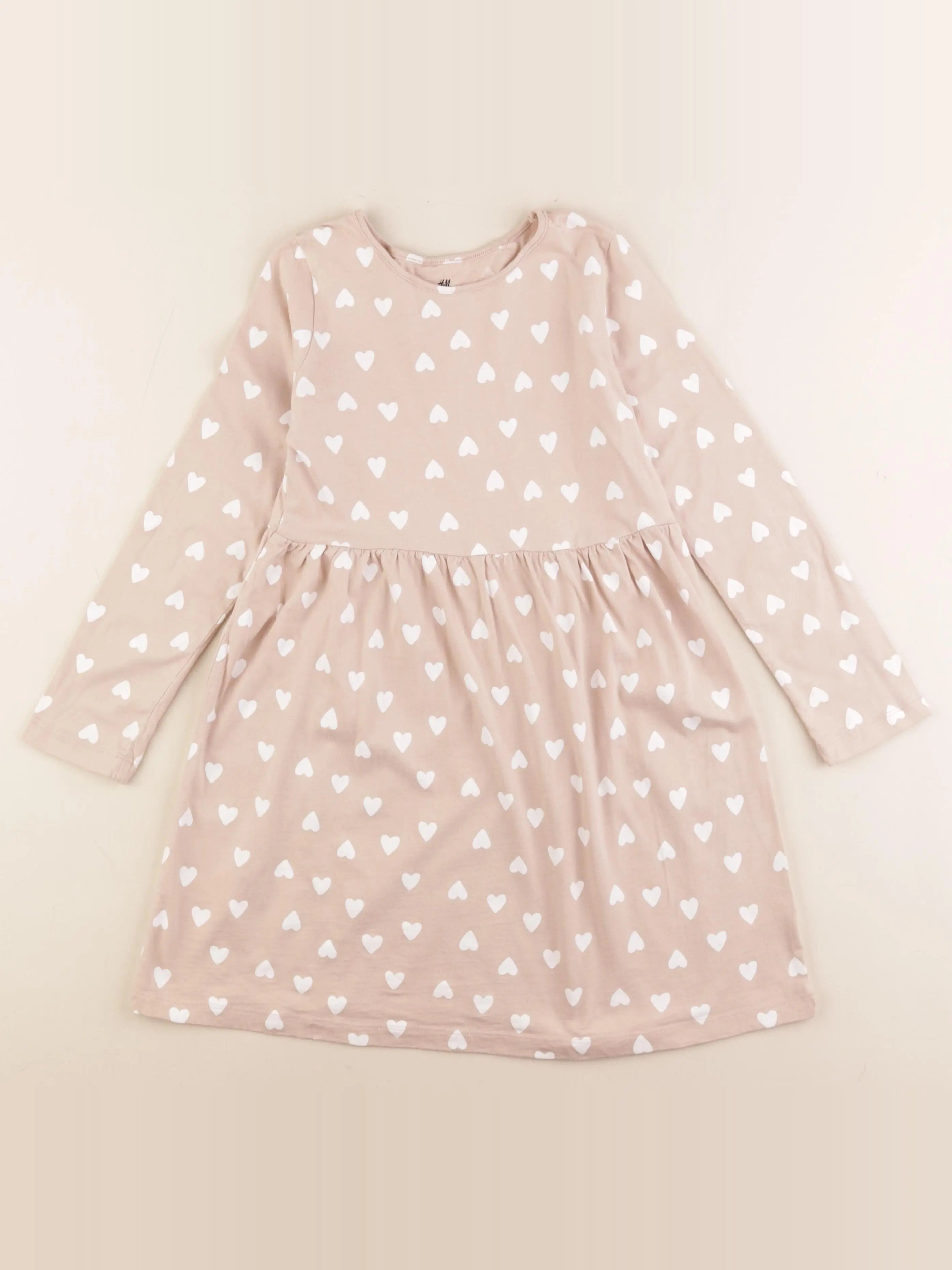 H&M - robe beige - 6/8 ans