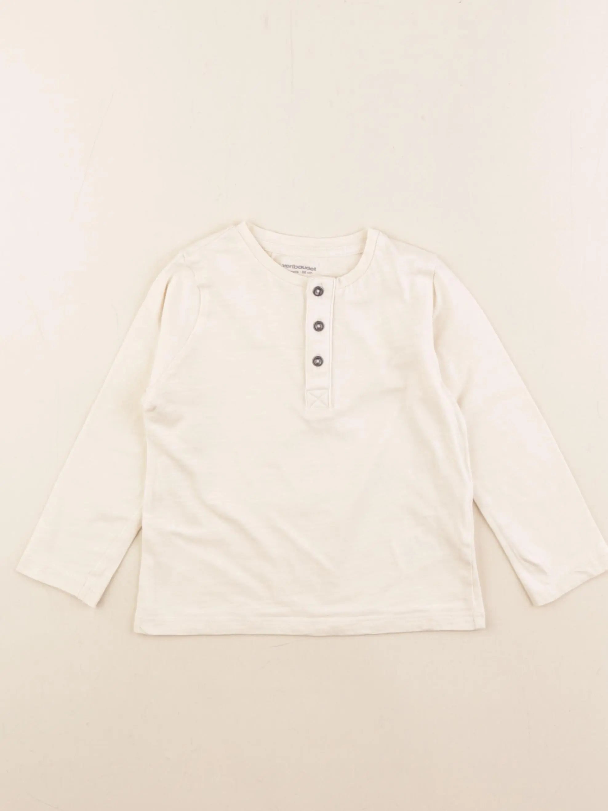 Vertbaudet - tee-shirt blanc - 24 mois