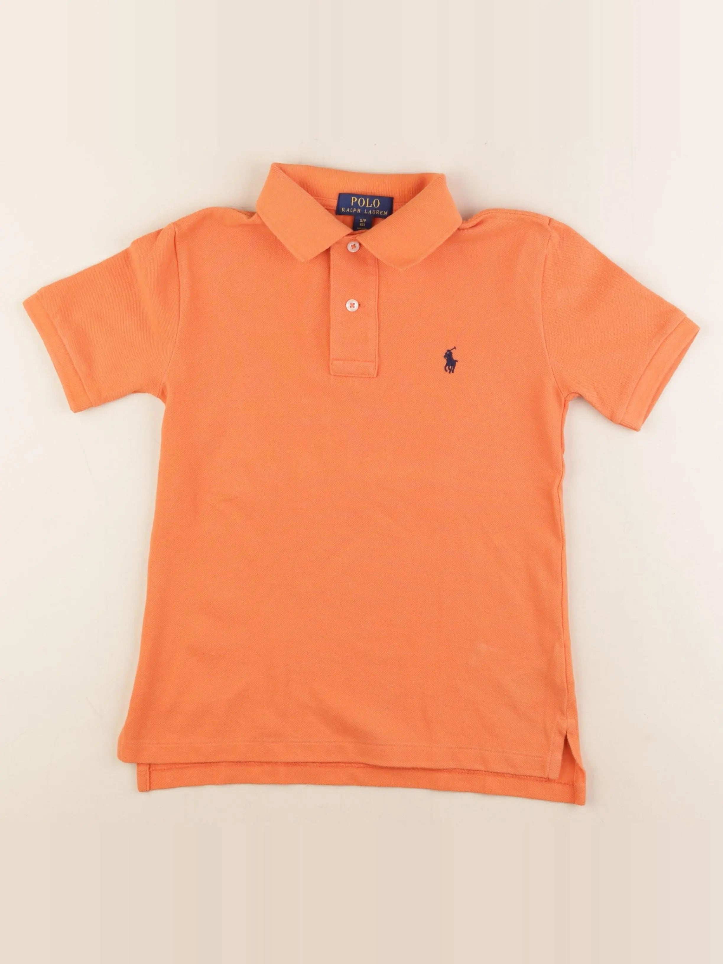 Ralph Lauren - polo orange - 8 ans