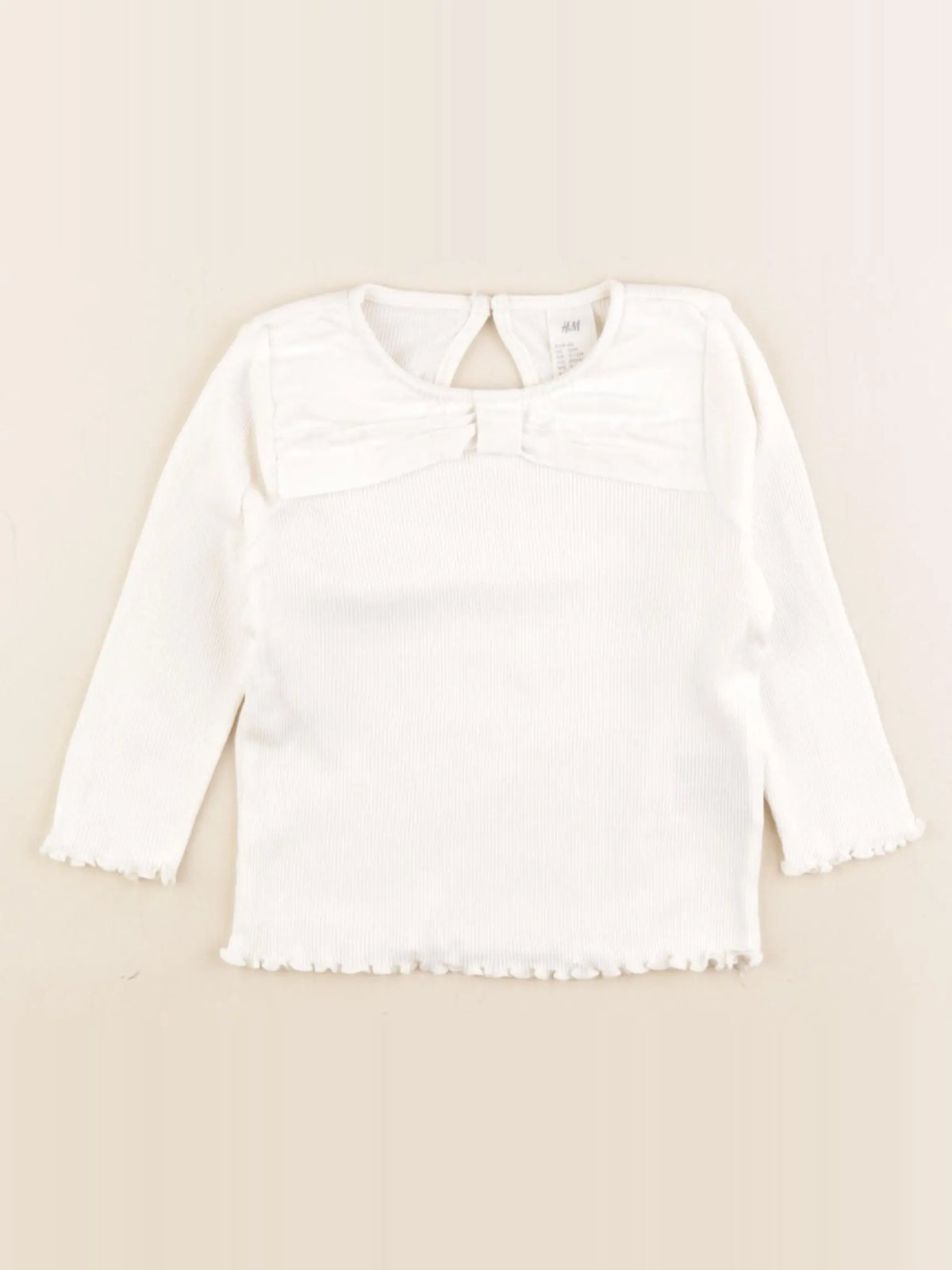 H&M - tee-shirt blanc - 9/12 mois
