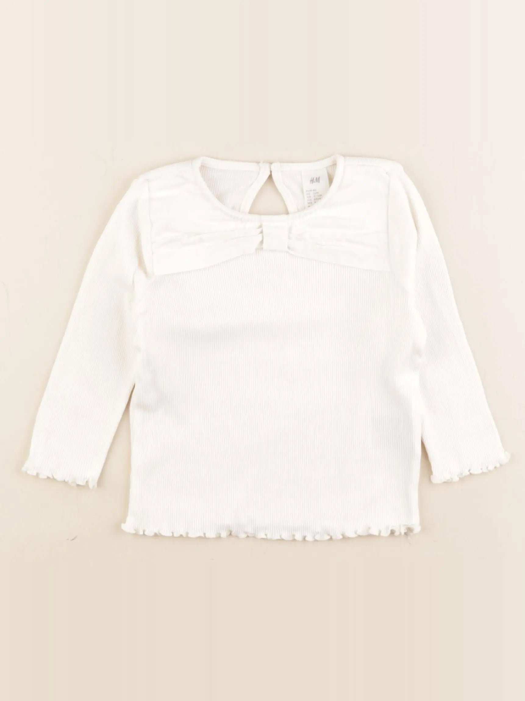 H&M - tee-shirt blanc - 9/12 mois