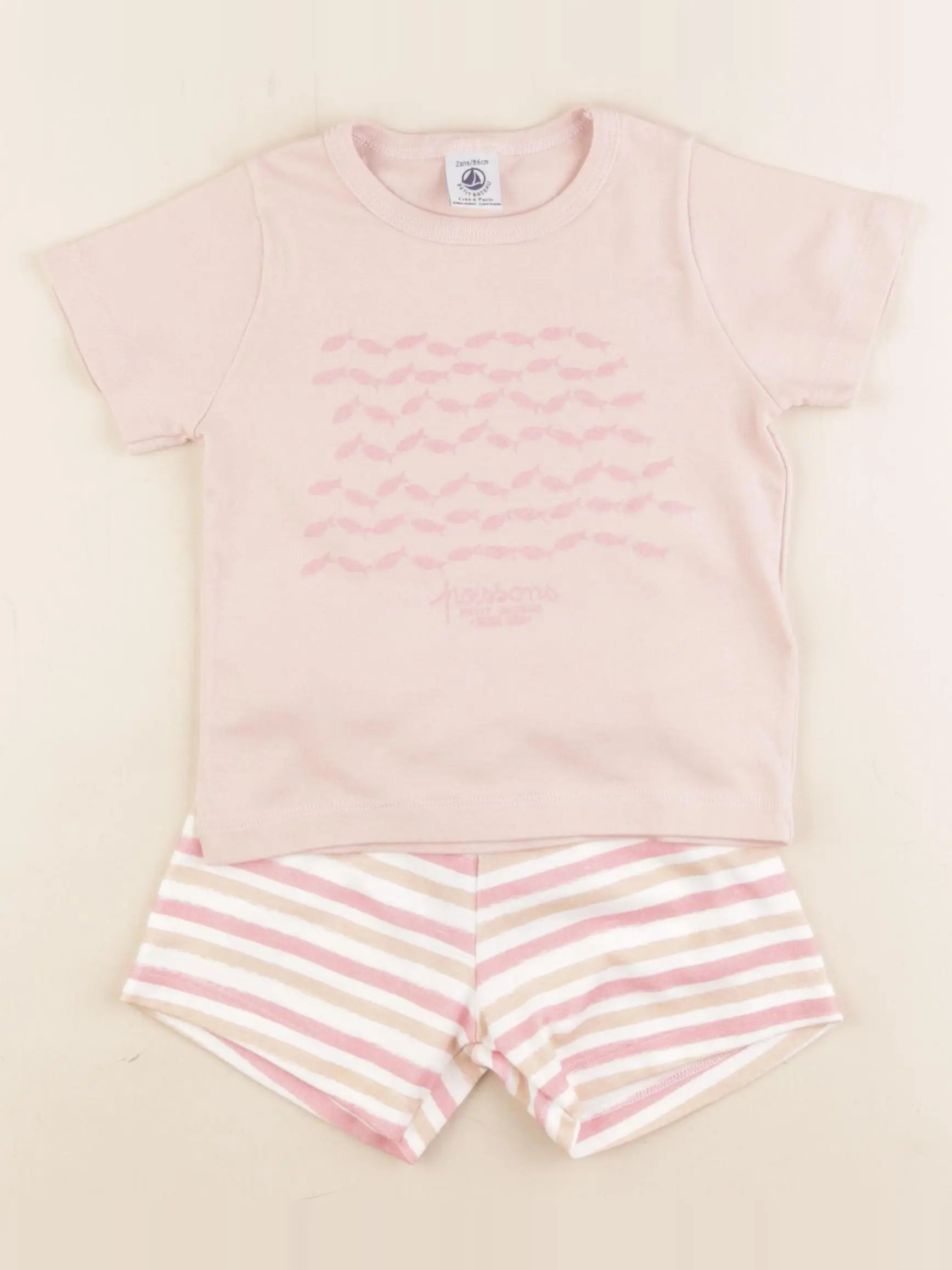 Petit Bateau - pyjama coton multicolore - 2 ans